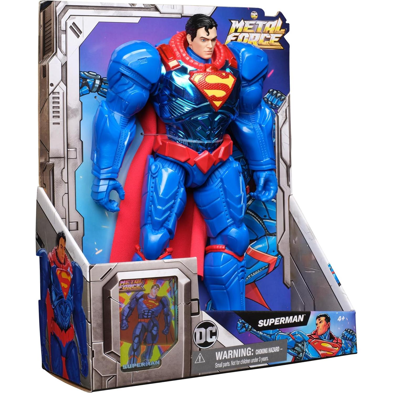 Figura de Acción Superman Metal Force 30 cm Coleccionable
