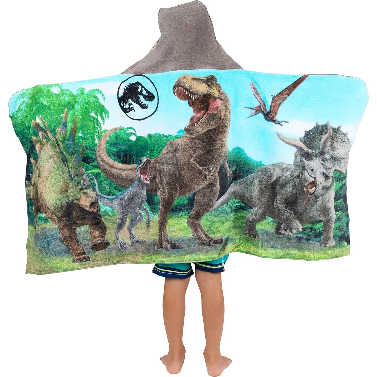 Toalla con Capucha Jurassic World Franco 61x127 cm Algodón