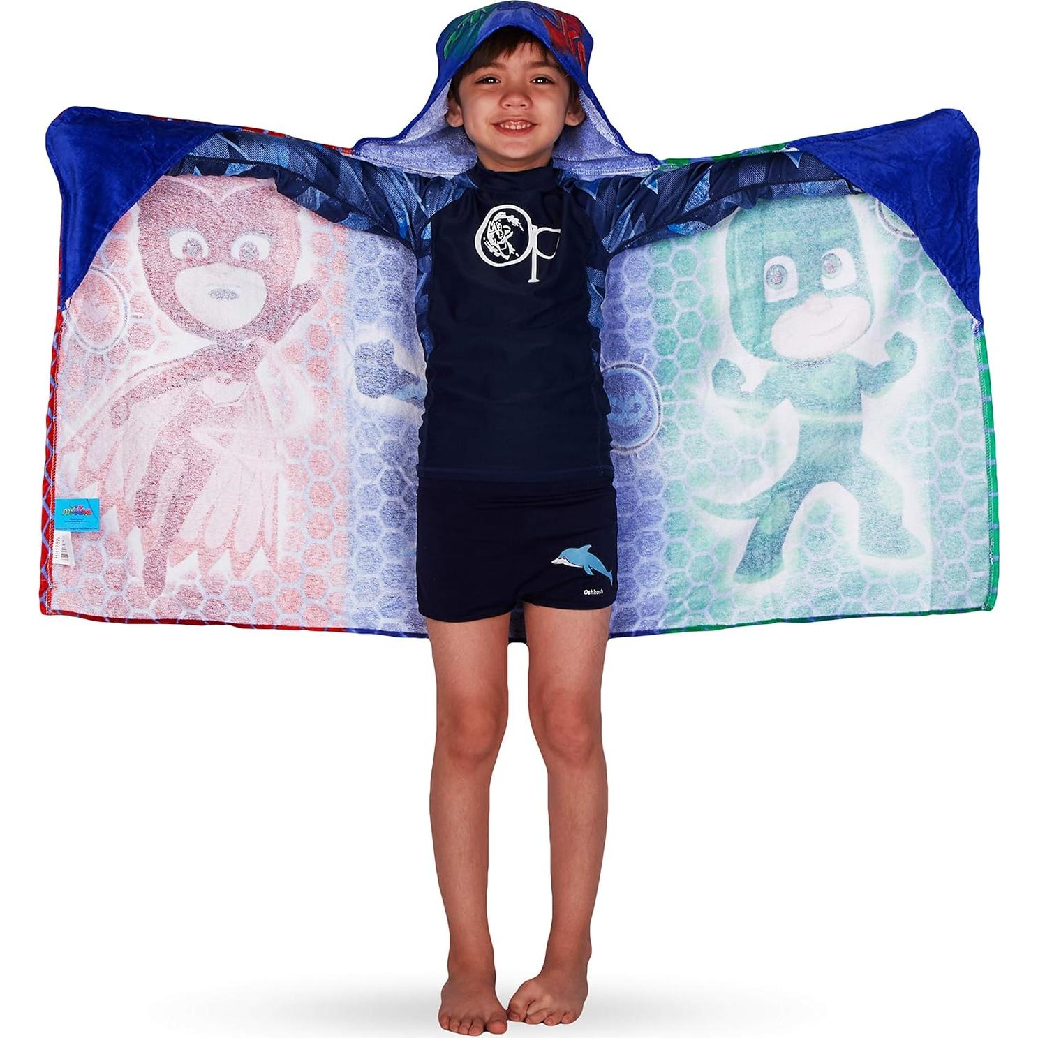 Toalla con capucha PJ Masks de algodón 61x127 cm Franco