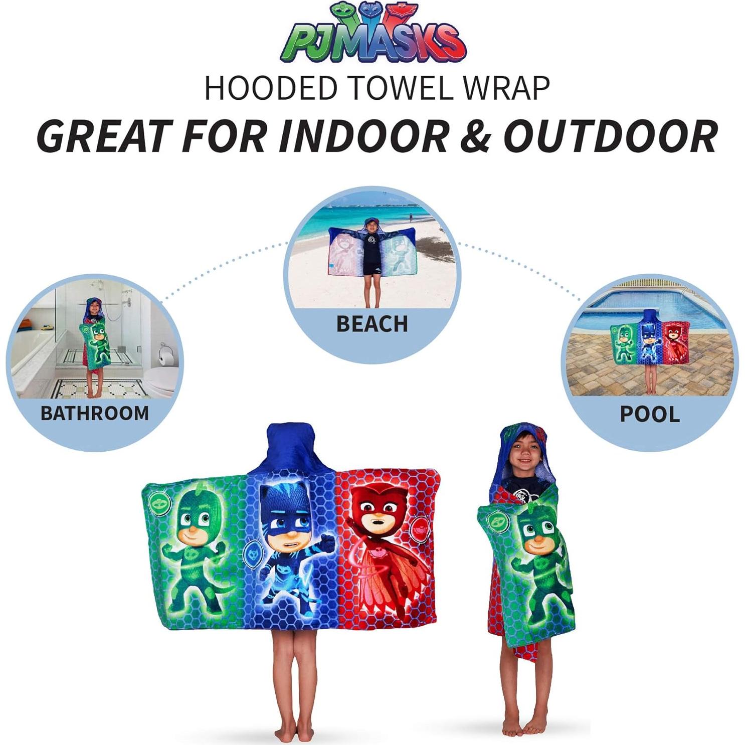Toalla con capucha PJ Masks de algodón 61x127 cm Franco