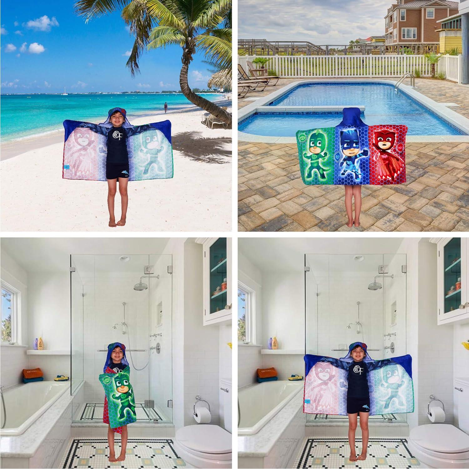 Toalla con capucha PJ Masks de algodón 61x127 cm Franco