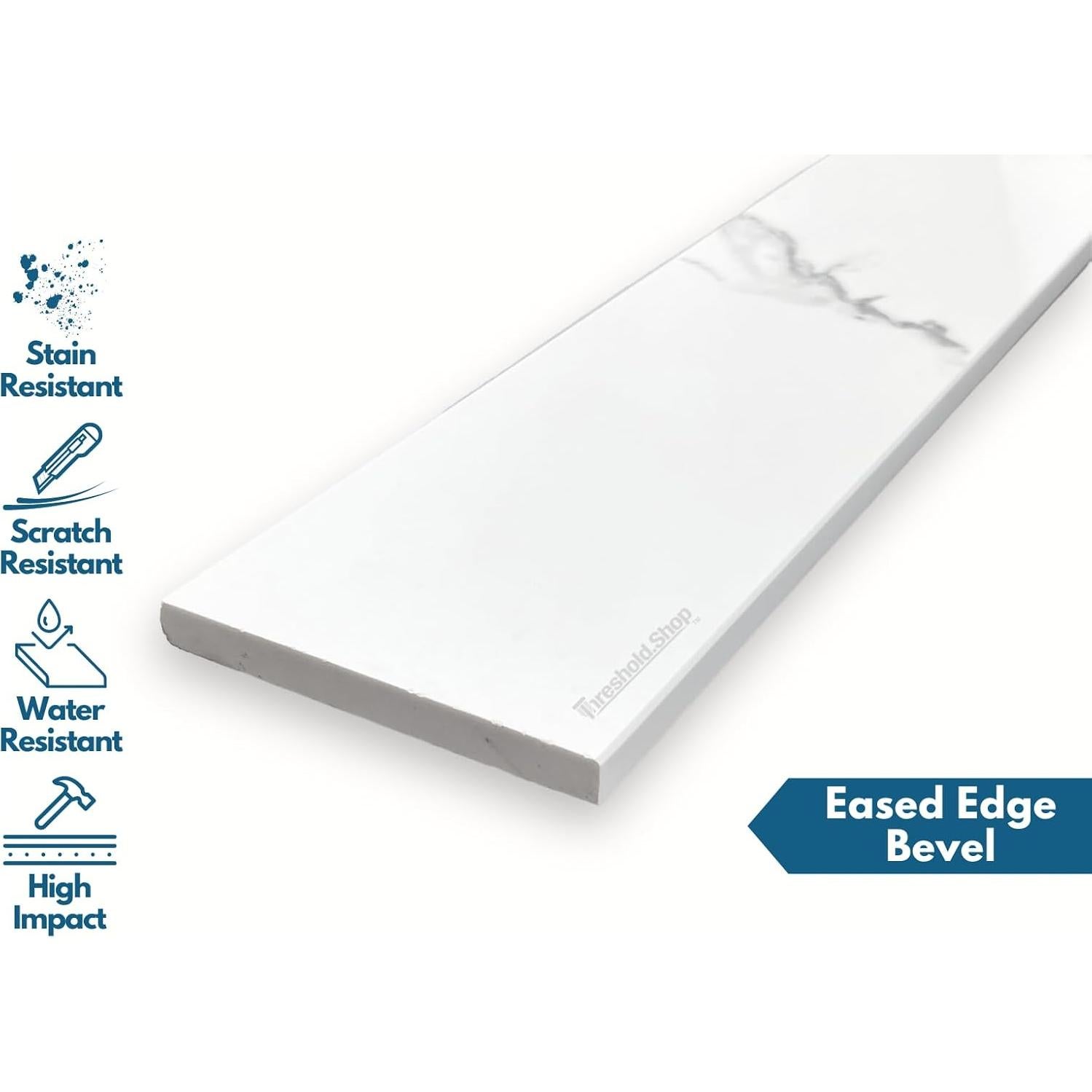 Umbral de Piedra Ingenierizada Calacatta 10.16x91.44 cm