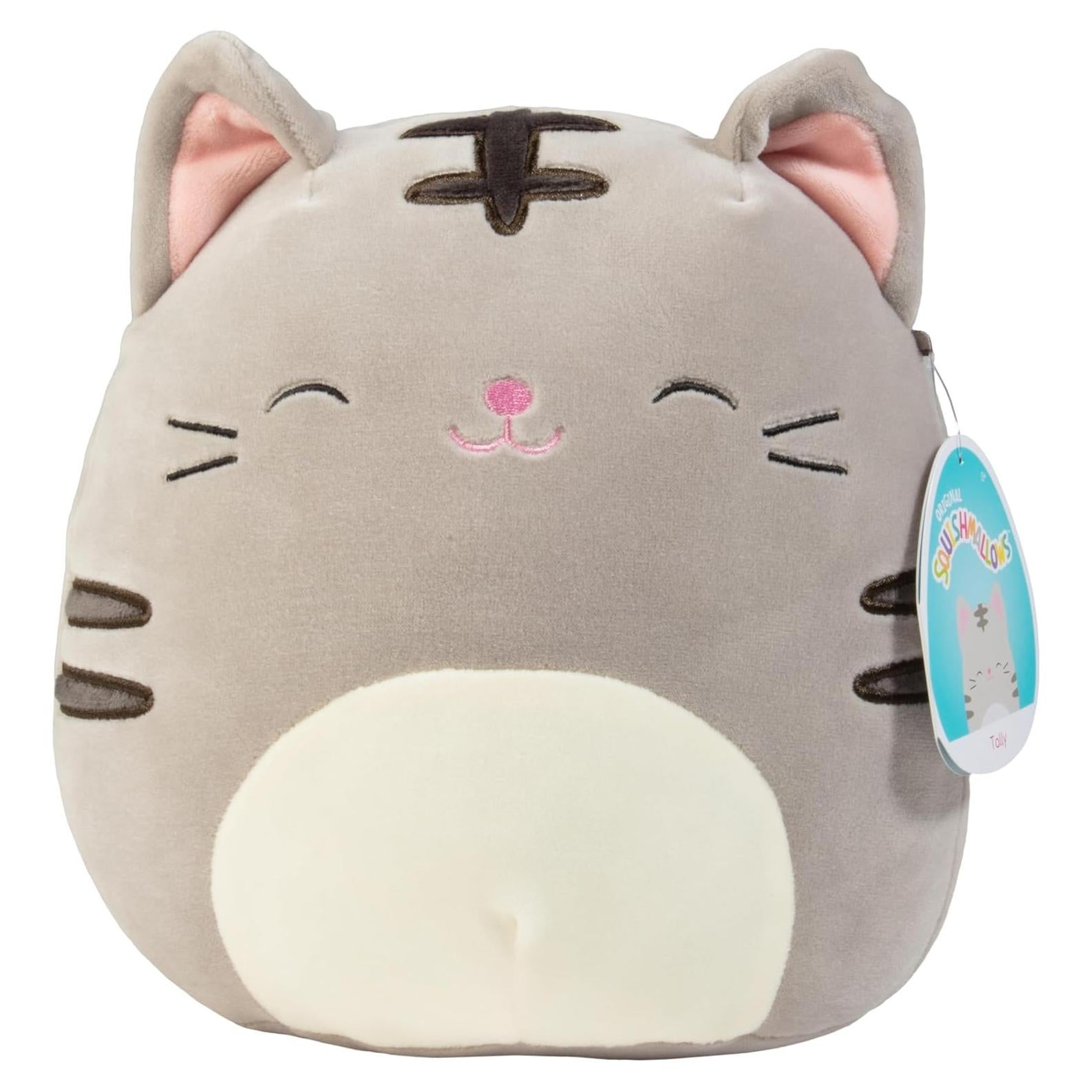 Peluche Squishmallows Gato Gris Tally 20 cm - Jazwares