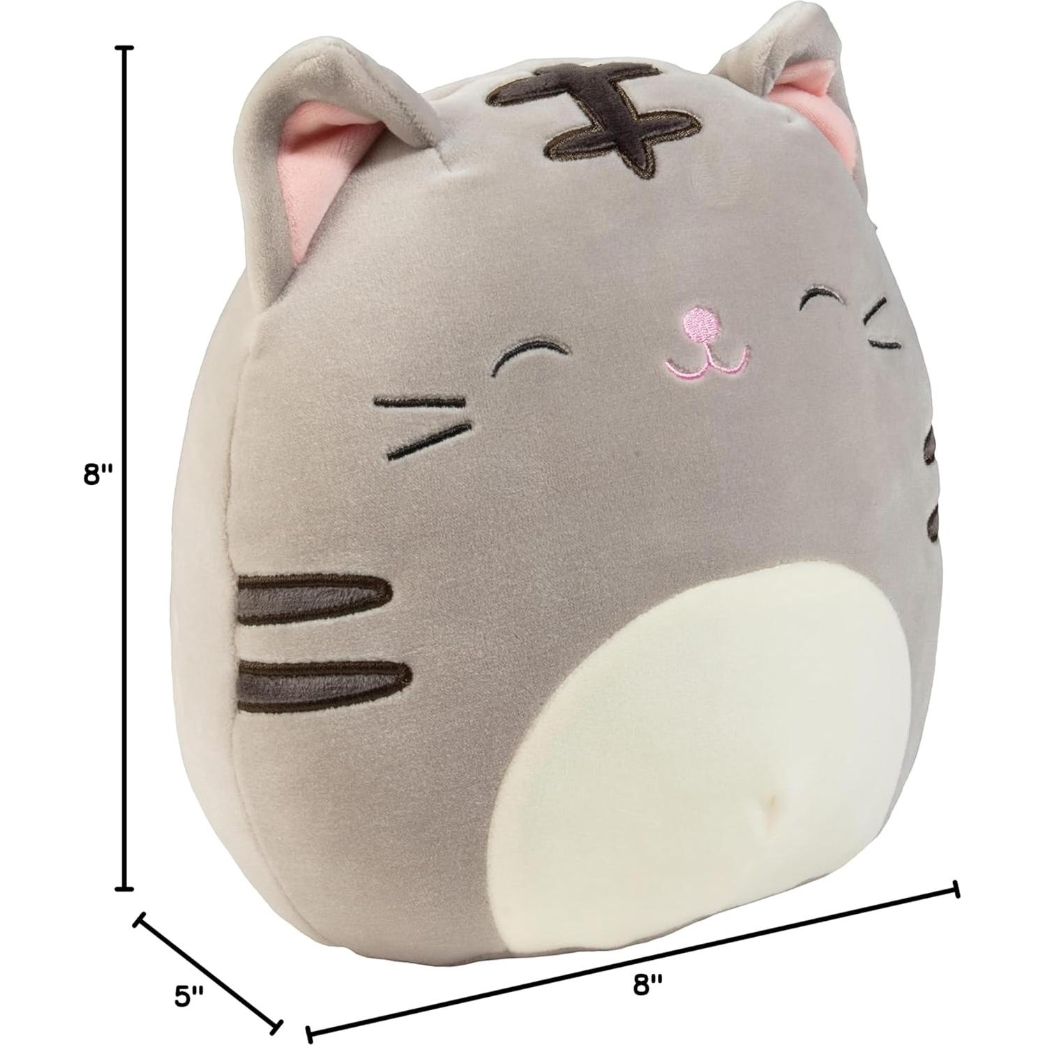 Peluche Squishmallows Gato Gris Tally 20 cm - Jazwares