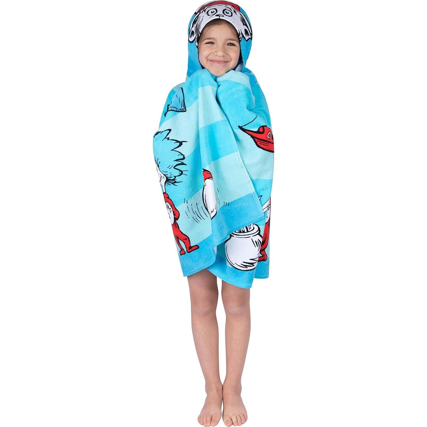 Toalla con capucha Dr. Seuss 61x127 cm para baño y playa