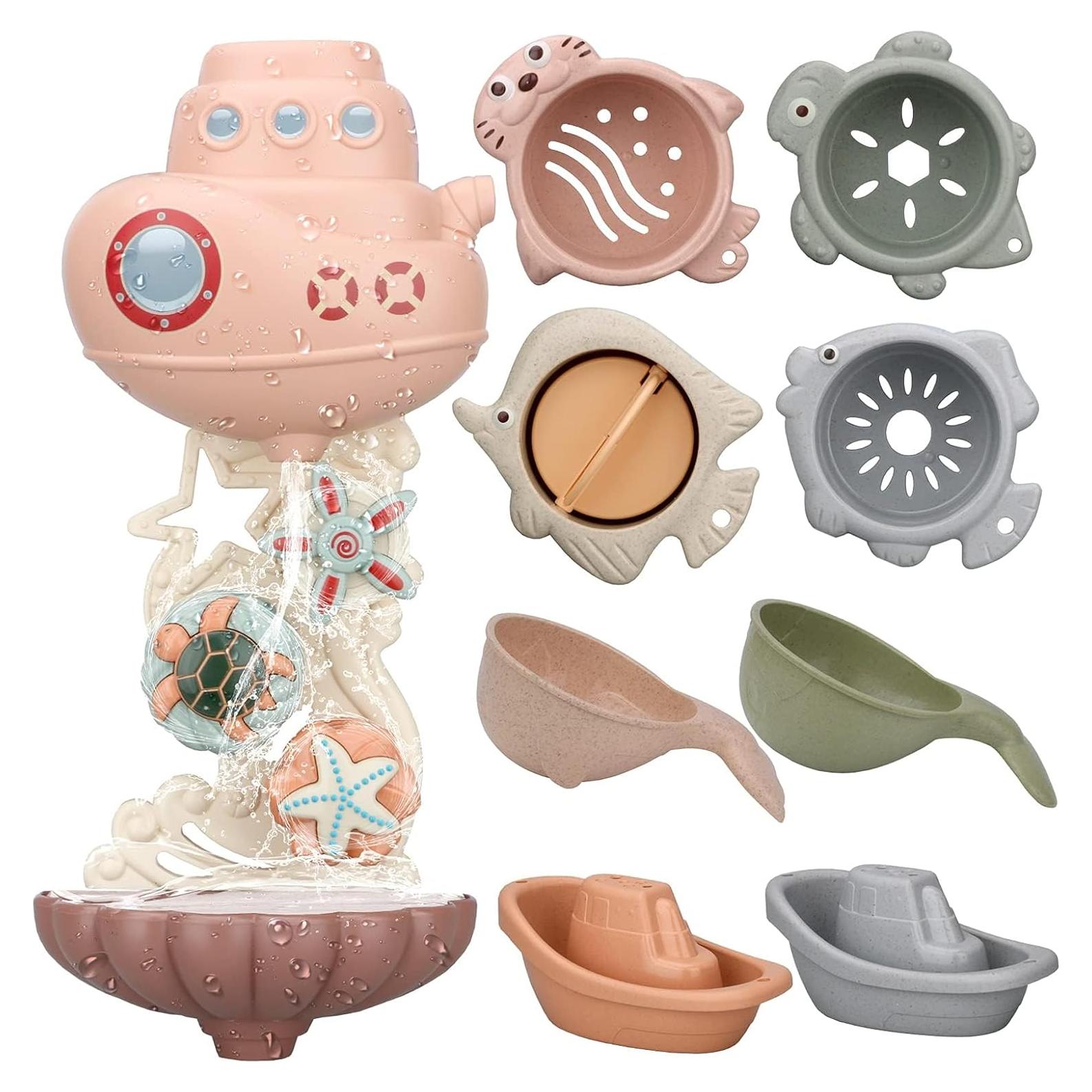 Set de Juguetes de Baño LZZAPJ para Bebés 6-12 Meses