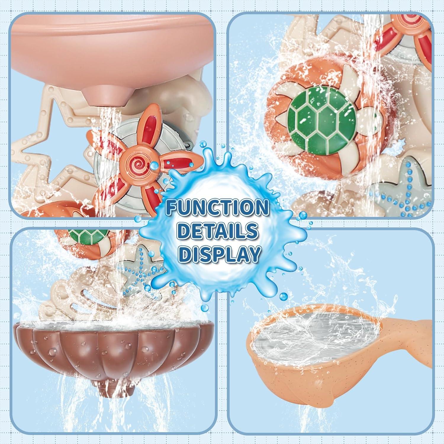 Set de Juguetes de Baño LZZAPJ para Bebés 6-12 Meses