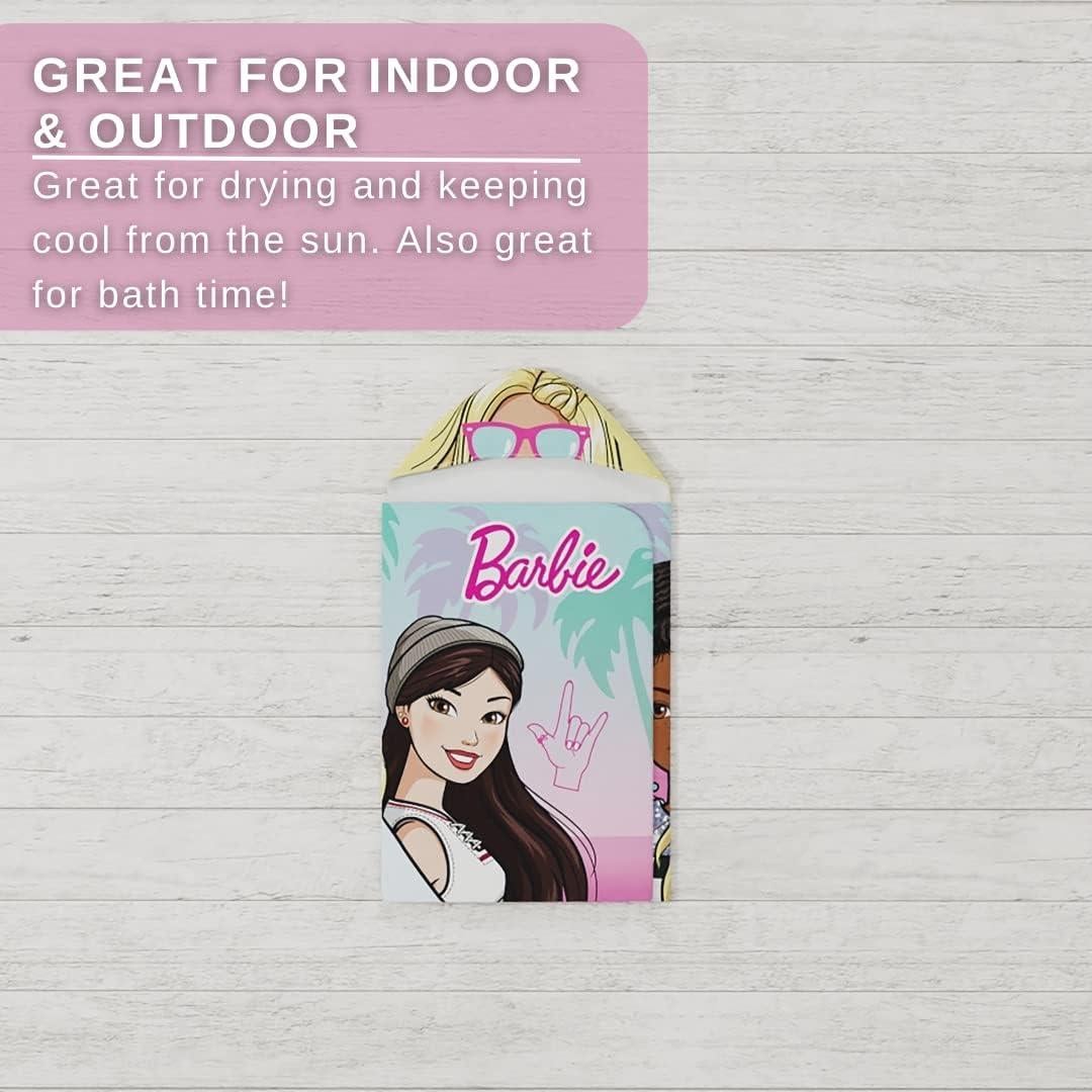 Toalla Envueltoria Barbie Franco Kids 61x127 cm con Capucha