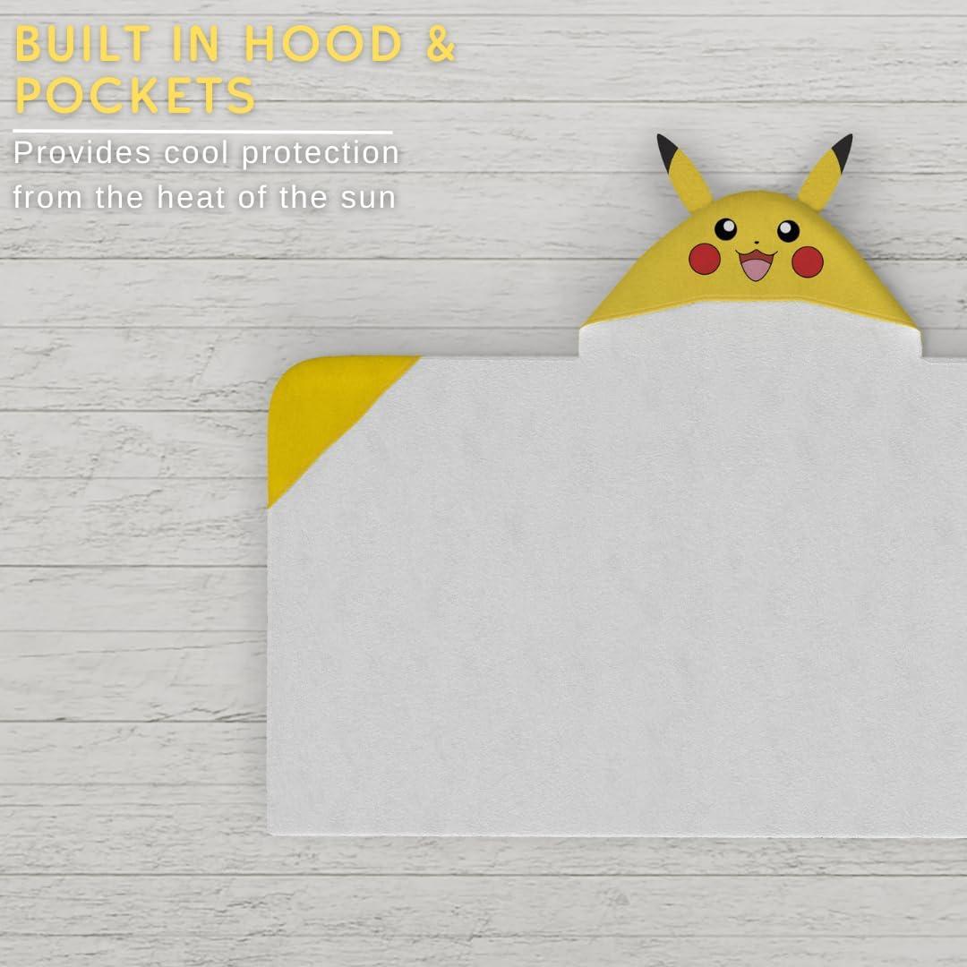 Toalla con Capucha Pokémon Franco 61x127 cm Suave y Absorbente