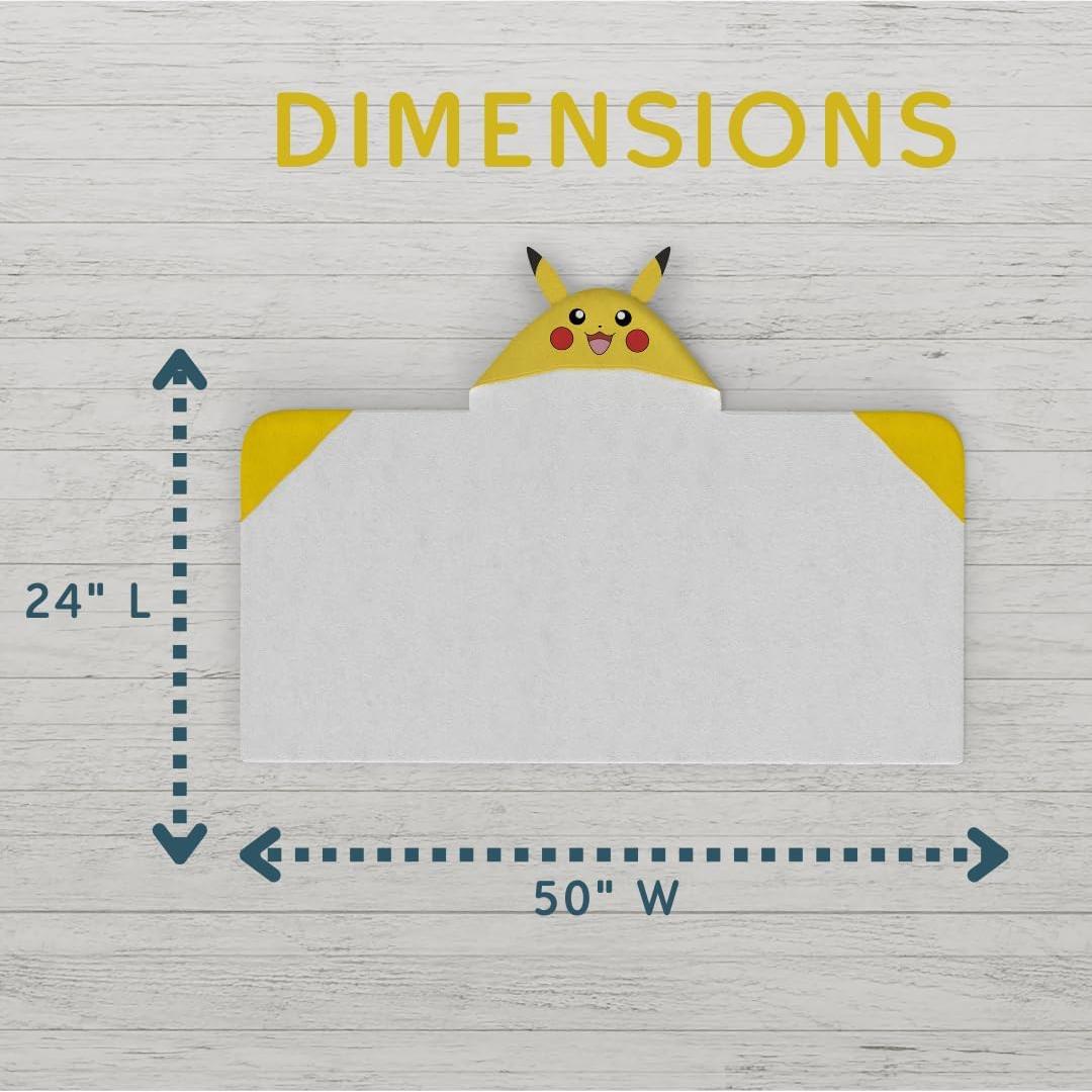 Toalla con Capucha Pokémon Franco 61x127 cm Suave y Absorbente