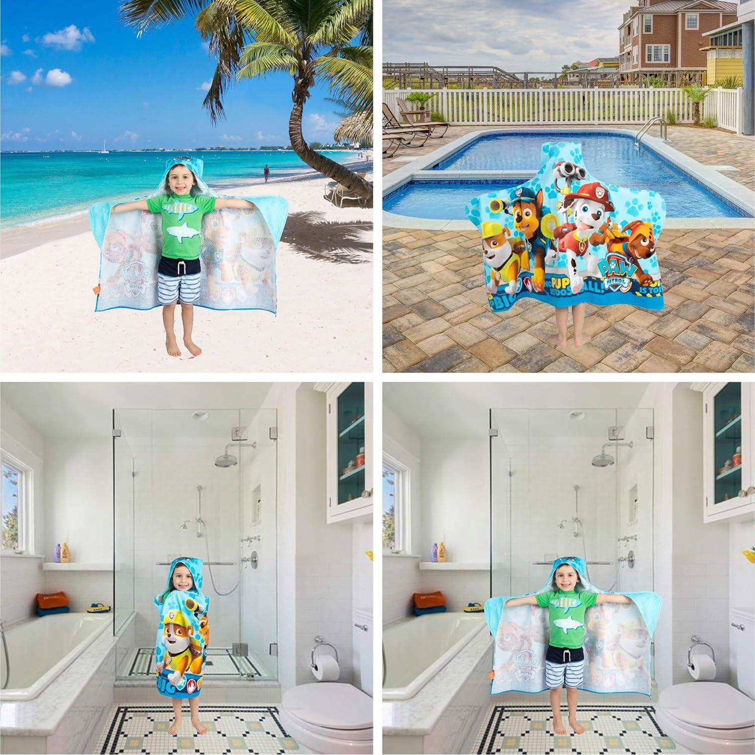 Toalla con Capucha Franco Paw Patrol 61x127 cm Multicolor