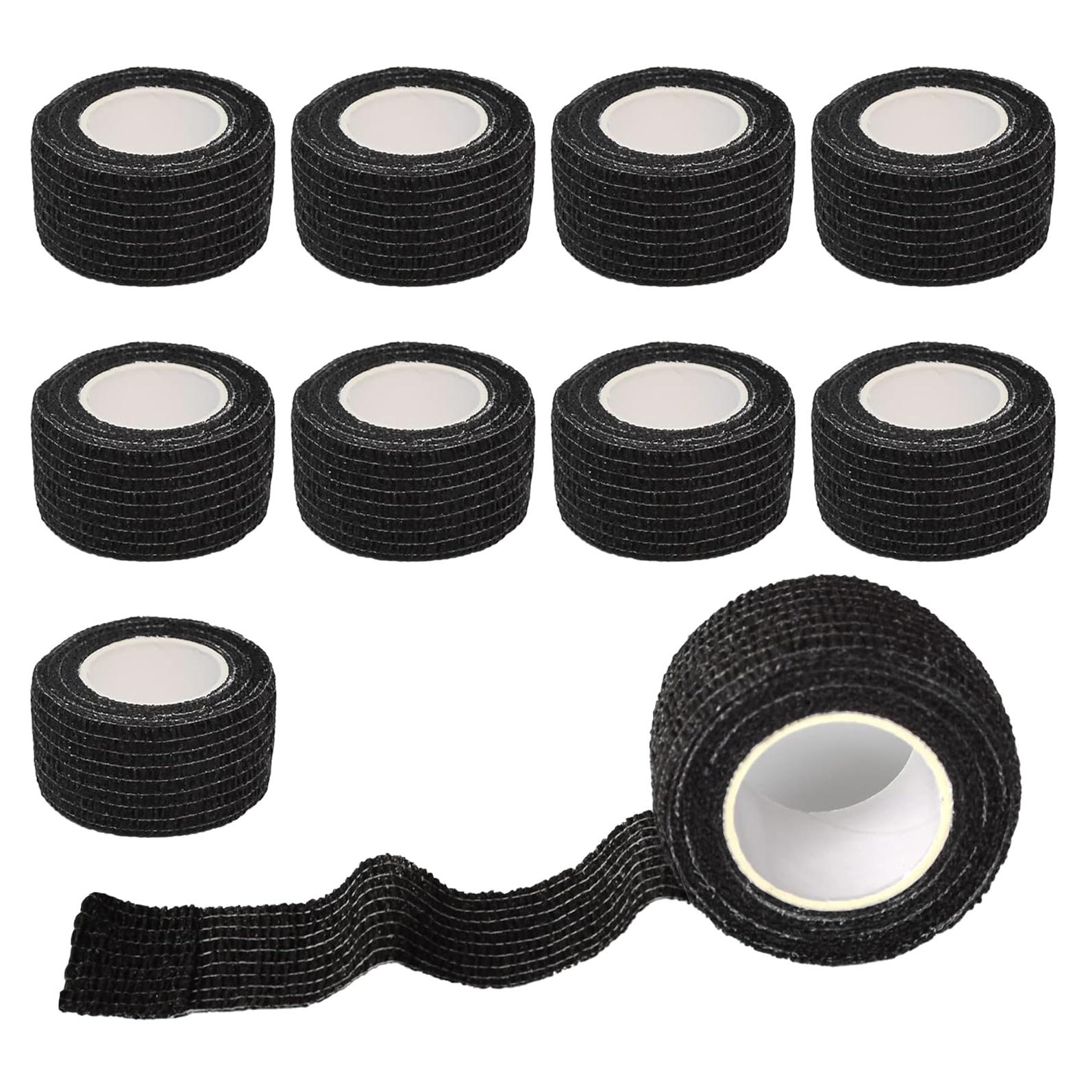 Paquete de 9 Vendas Autoadhesivas Gondiane 2.54 cm x 4.57 m Negro