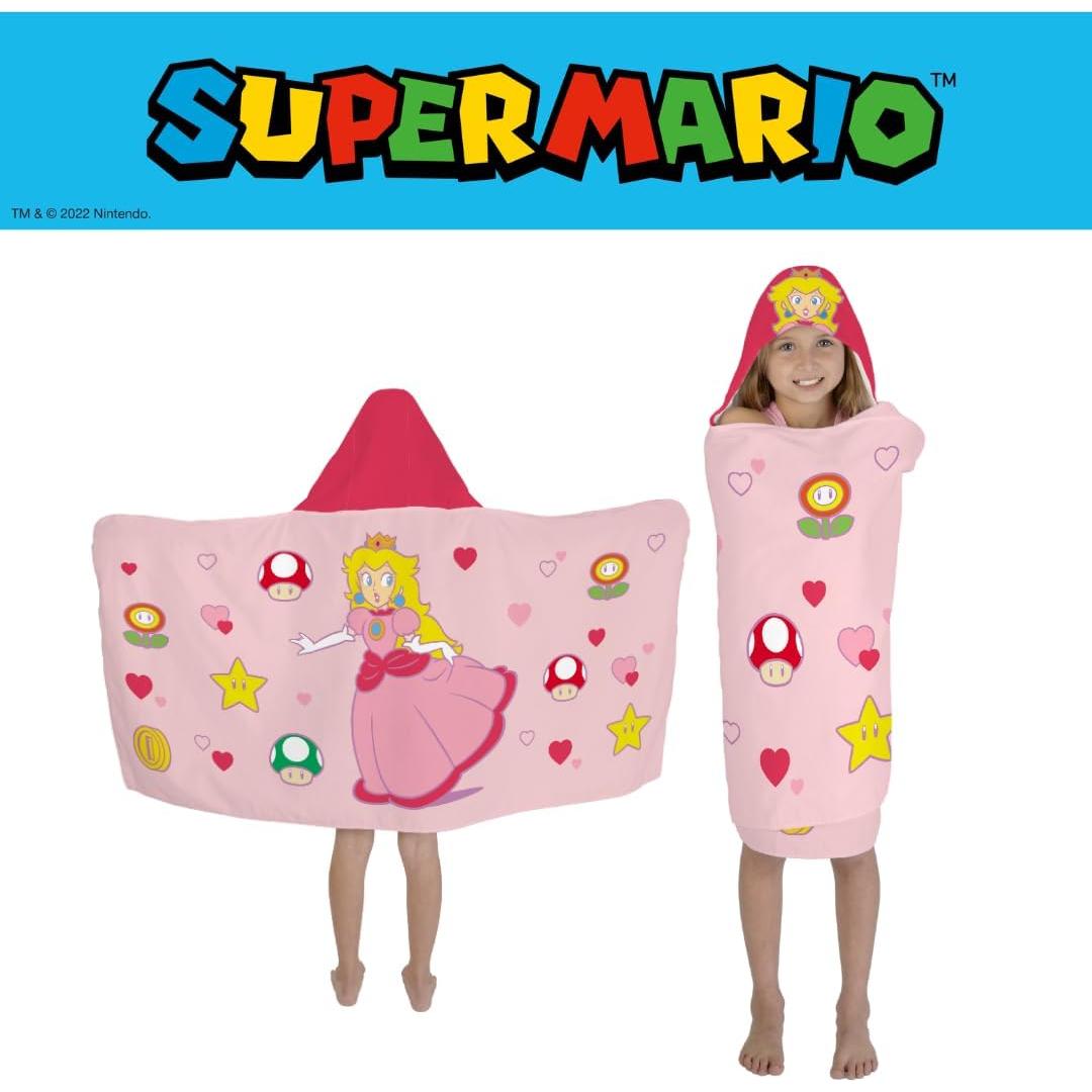 Toalla con Capucha Princesa Peach Franco 61x127 cm Algodón