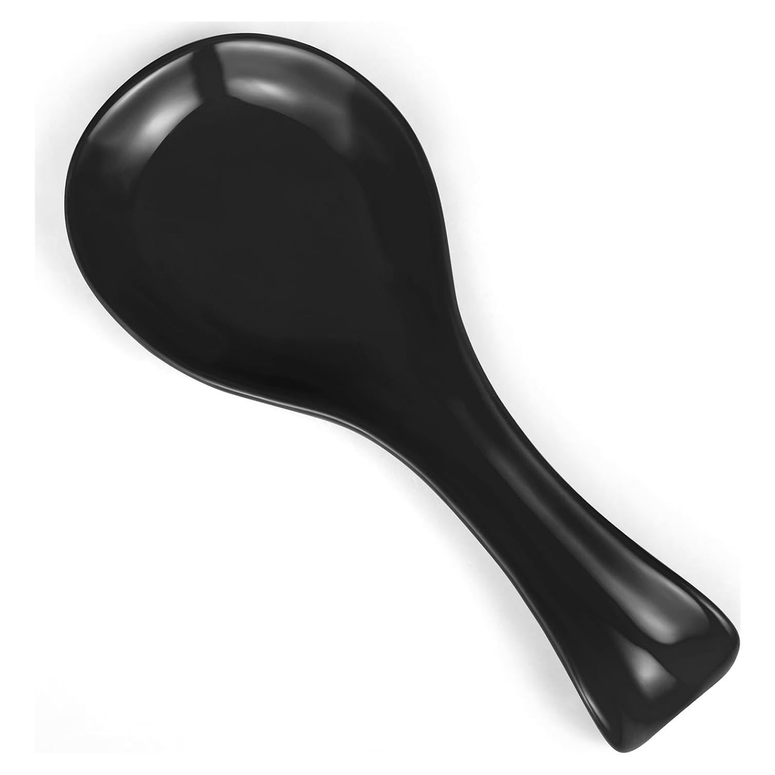 Soporte para cuchara de cerámica Patelai negro 10x22 cm
