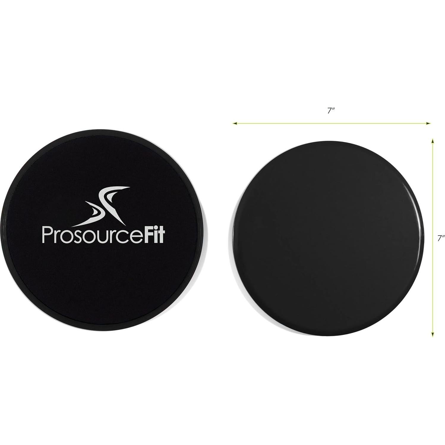 Discos Deslizantes ProsourceFit Core - Juego de 2, Negro