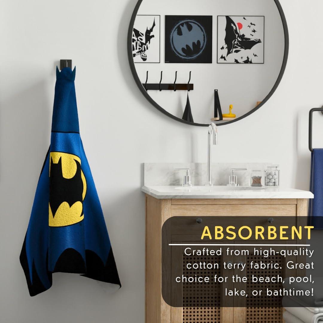 Toalla con Capucha Batman Franco 61x127 cm Algodón Suave