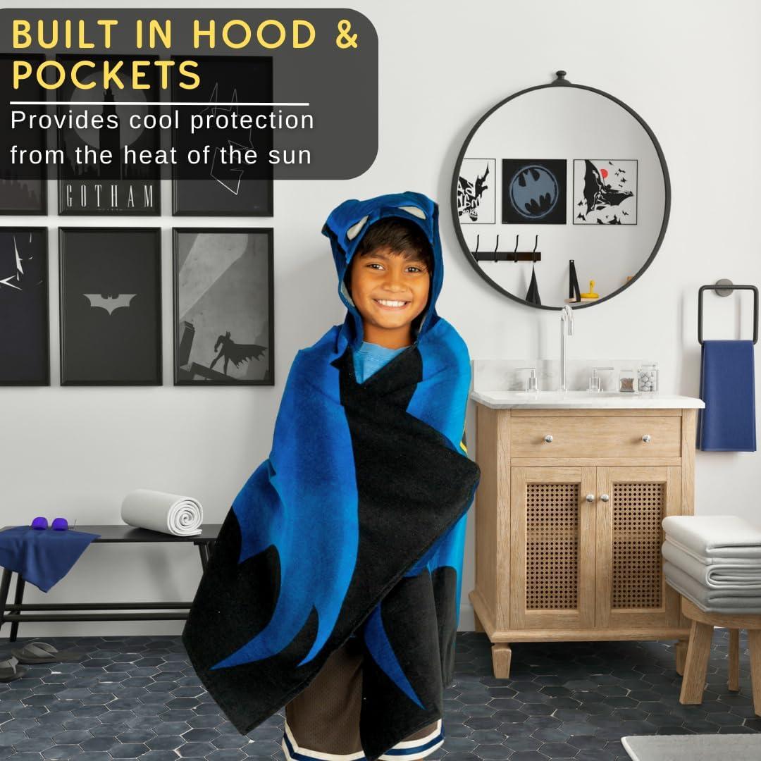 Toalla con Capucha Batman Franco 61x127 cm Algodón Suave