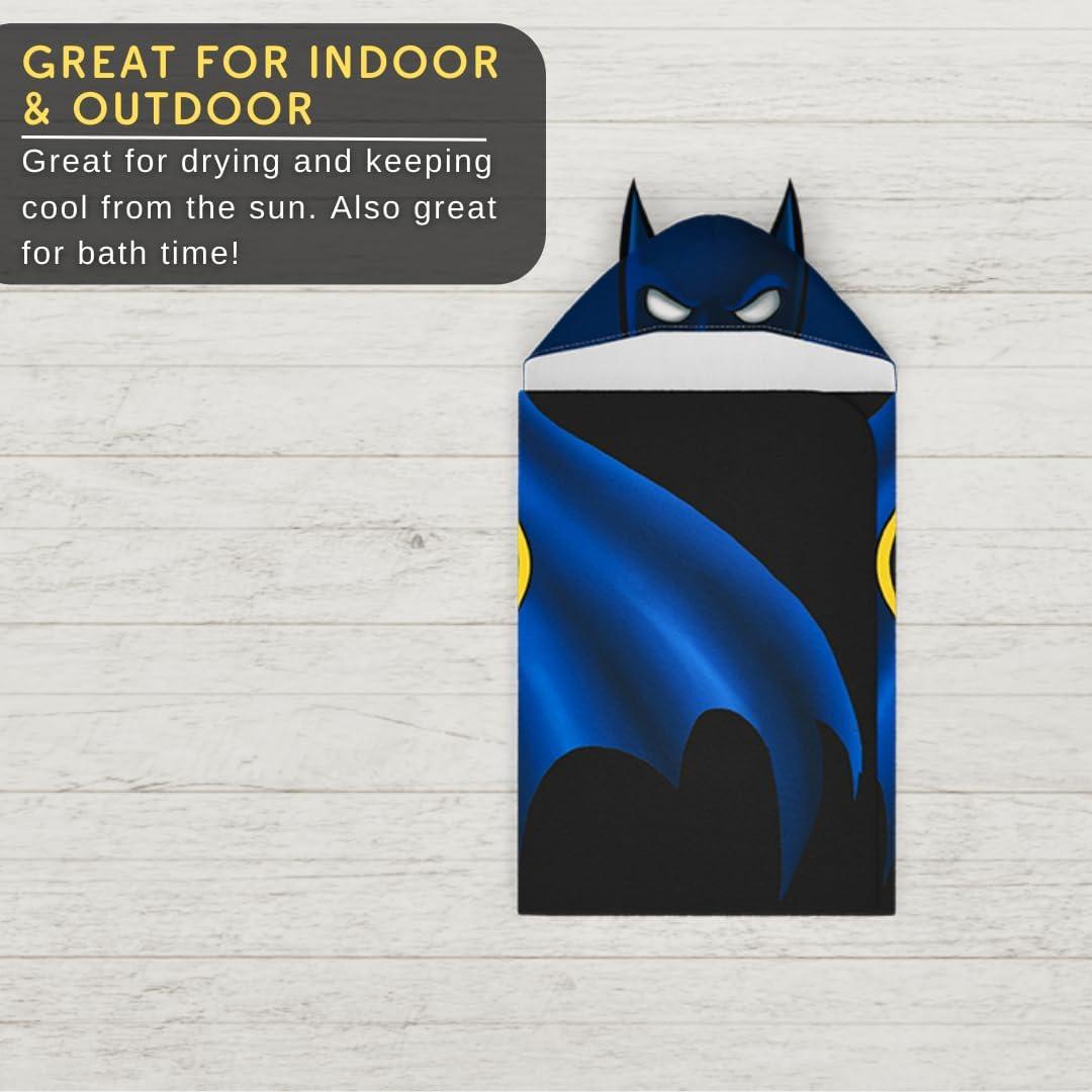 Toalla con Capucha Batman Franco 61x127 cm Algodón Suave