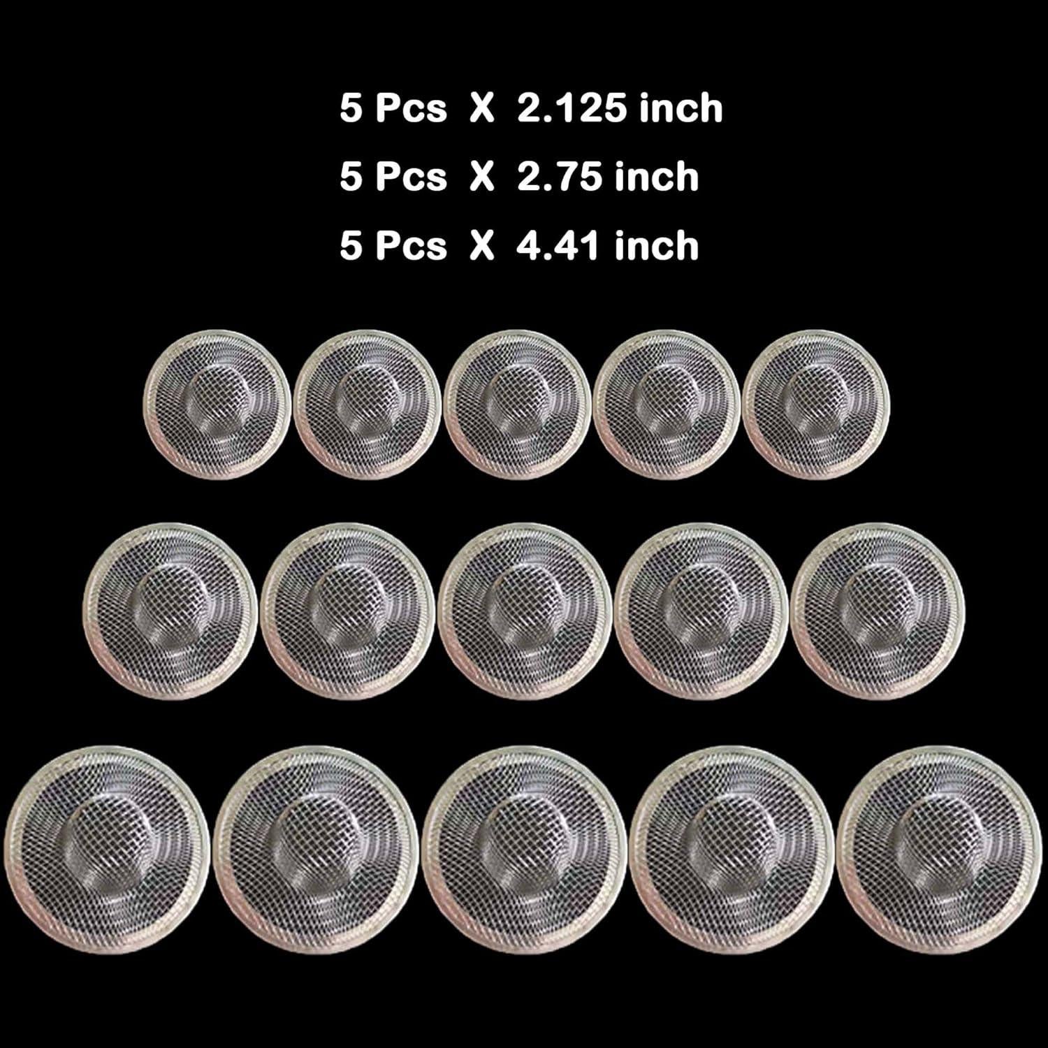 Colador de Drenaje de Malla Beyoslf - 15 Pcs Acero Inoxidable