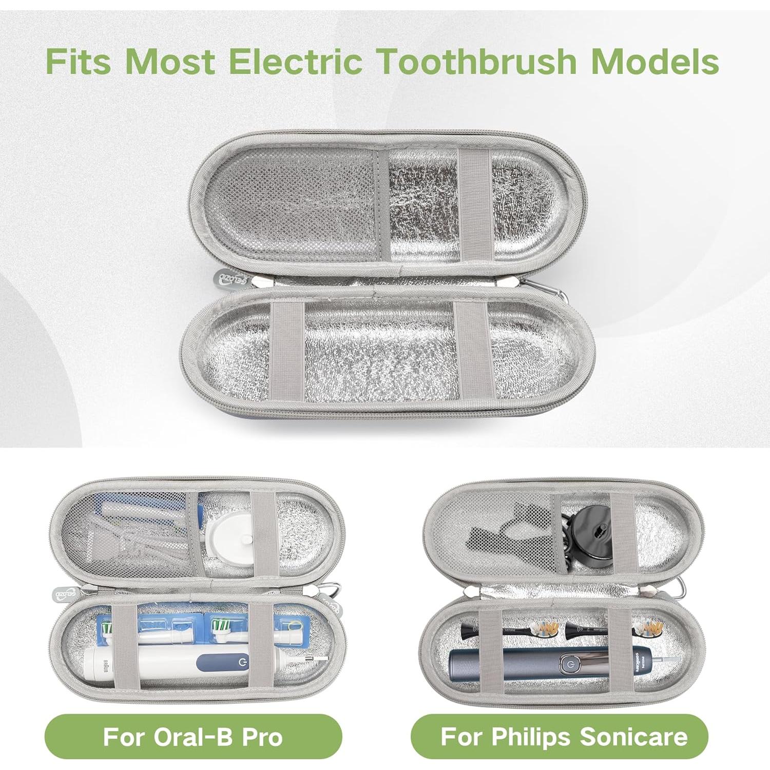 Funda de Viaje para Cepillo de Dientes Eléctrico Gelozid Negra