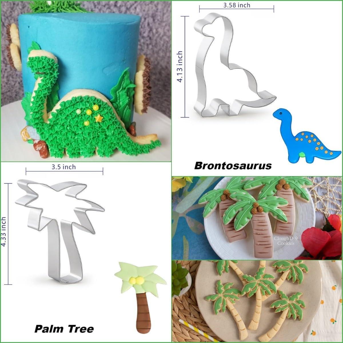 Cortadores de Galletas Dinosaurio WGPG - 6 Piezas Acero Inoxidable