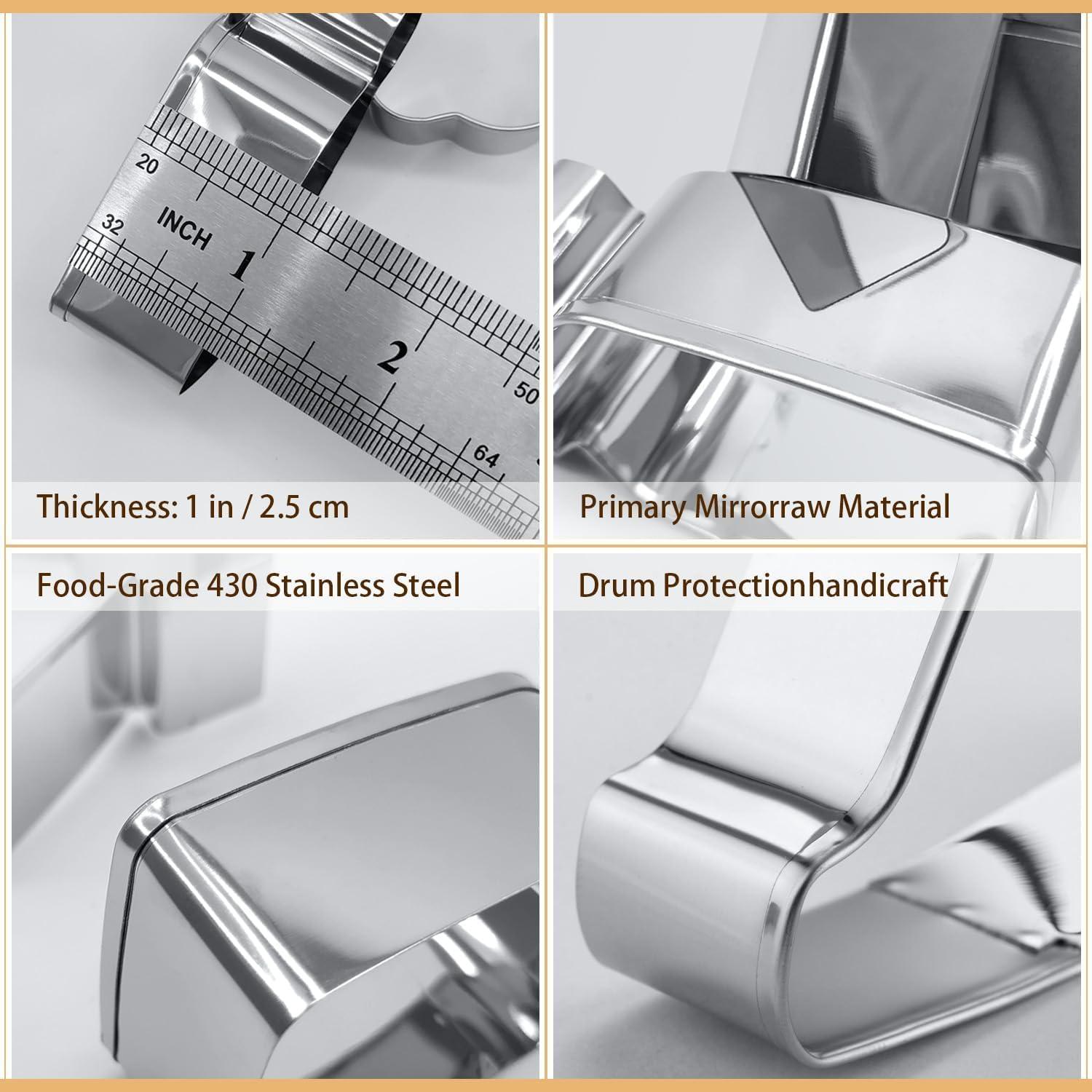 Cortadores de Galletas Dinosaurio WGPG - 6 Piezas Acero Inoxidable