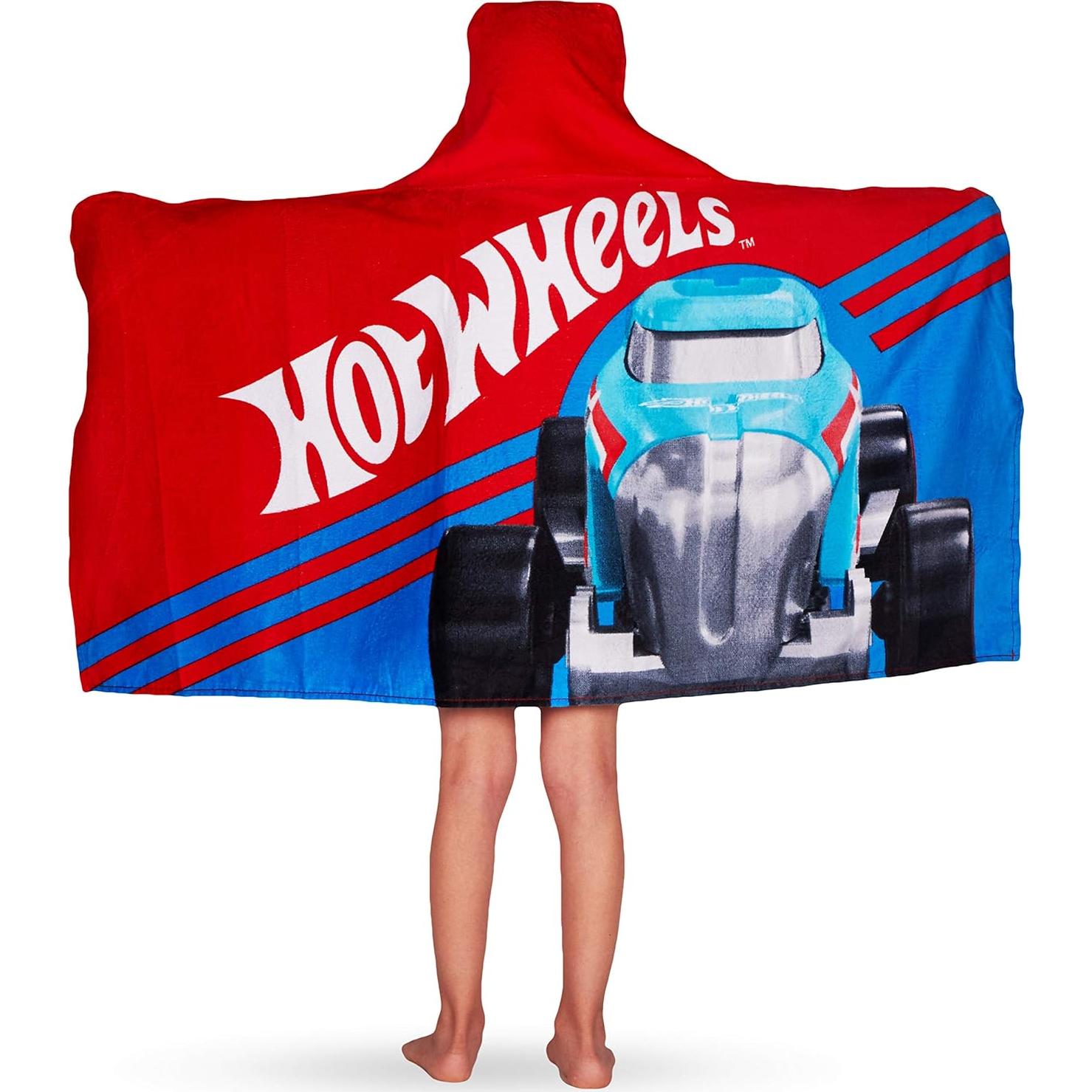 Toalla con Capucha Hot Wheels 61x127 cm Algodón Franco Kids