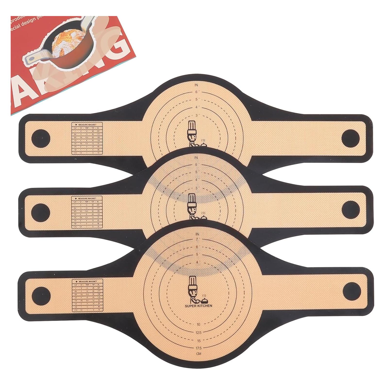 Alfombrillas de Silicona para Horno Folksy Super Kitchen 3 Pcs