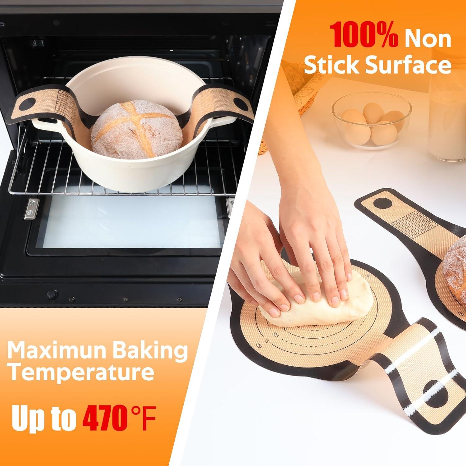 Alfombrillas de Silicona para Horno Folksy Super Kitchen 3 Pcs