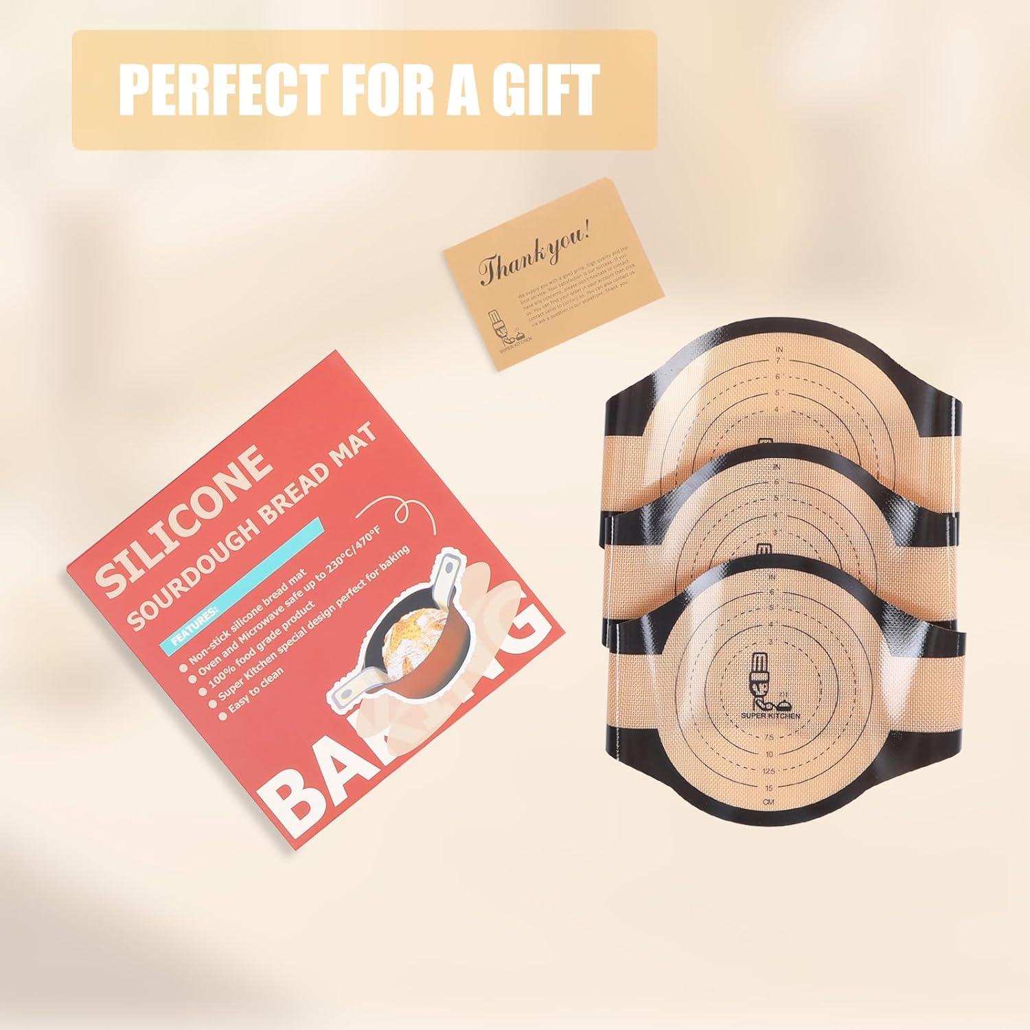 Alfombrillas de Silicona para Horno Folksy Super Kitchen 3 Pcs