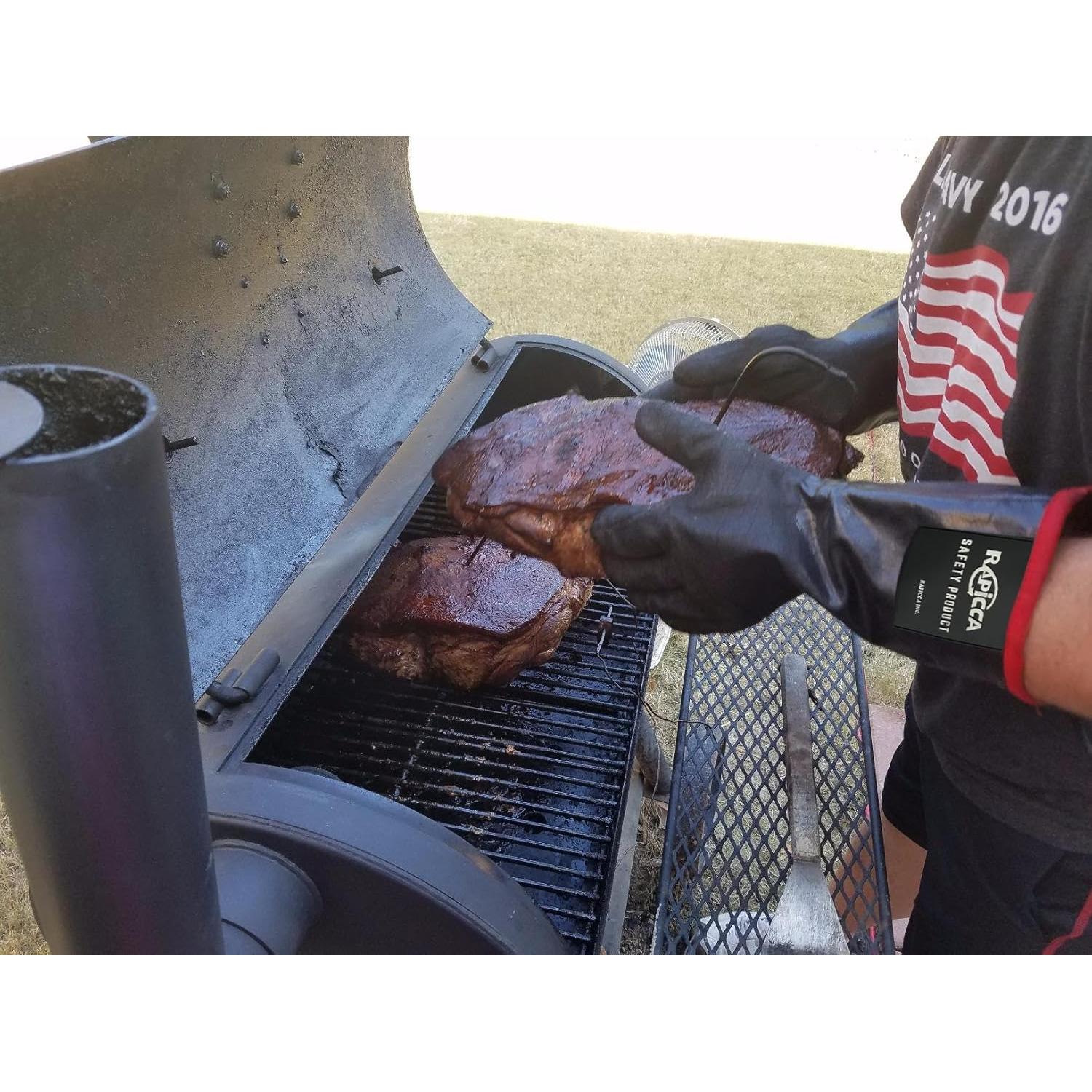 Guantes de Barbacoa RAPICCA 43cm Resistentes al Calor 500°C