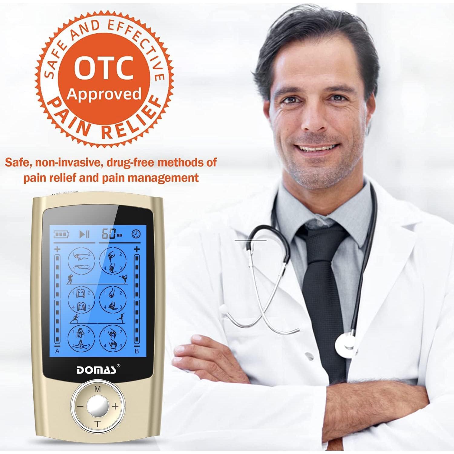 DOMAS TENS Estimulador Muscular Doble Canal 24 Modos