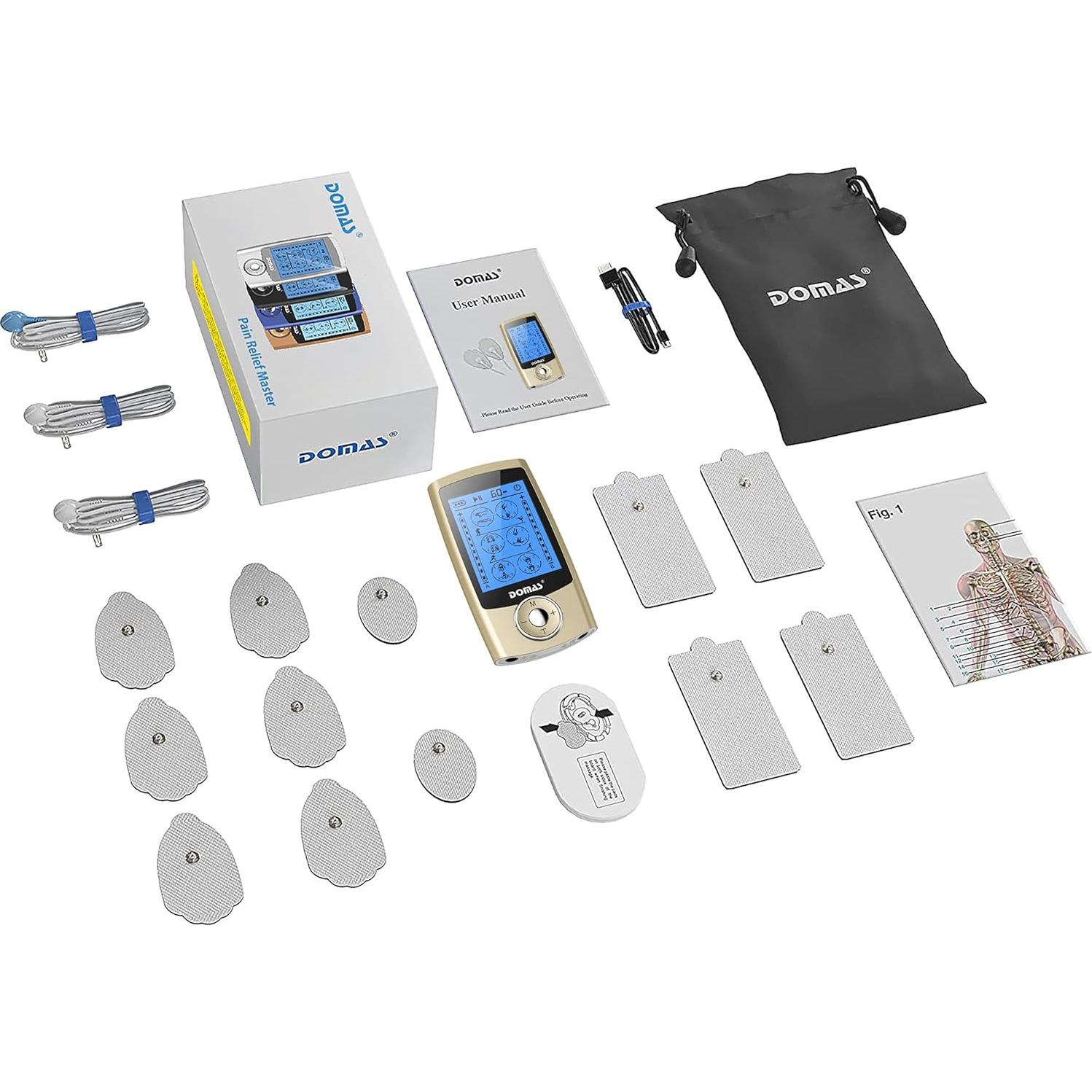 DOMAS TENS Estimulador Muscular Doble Canal 24 Modos