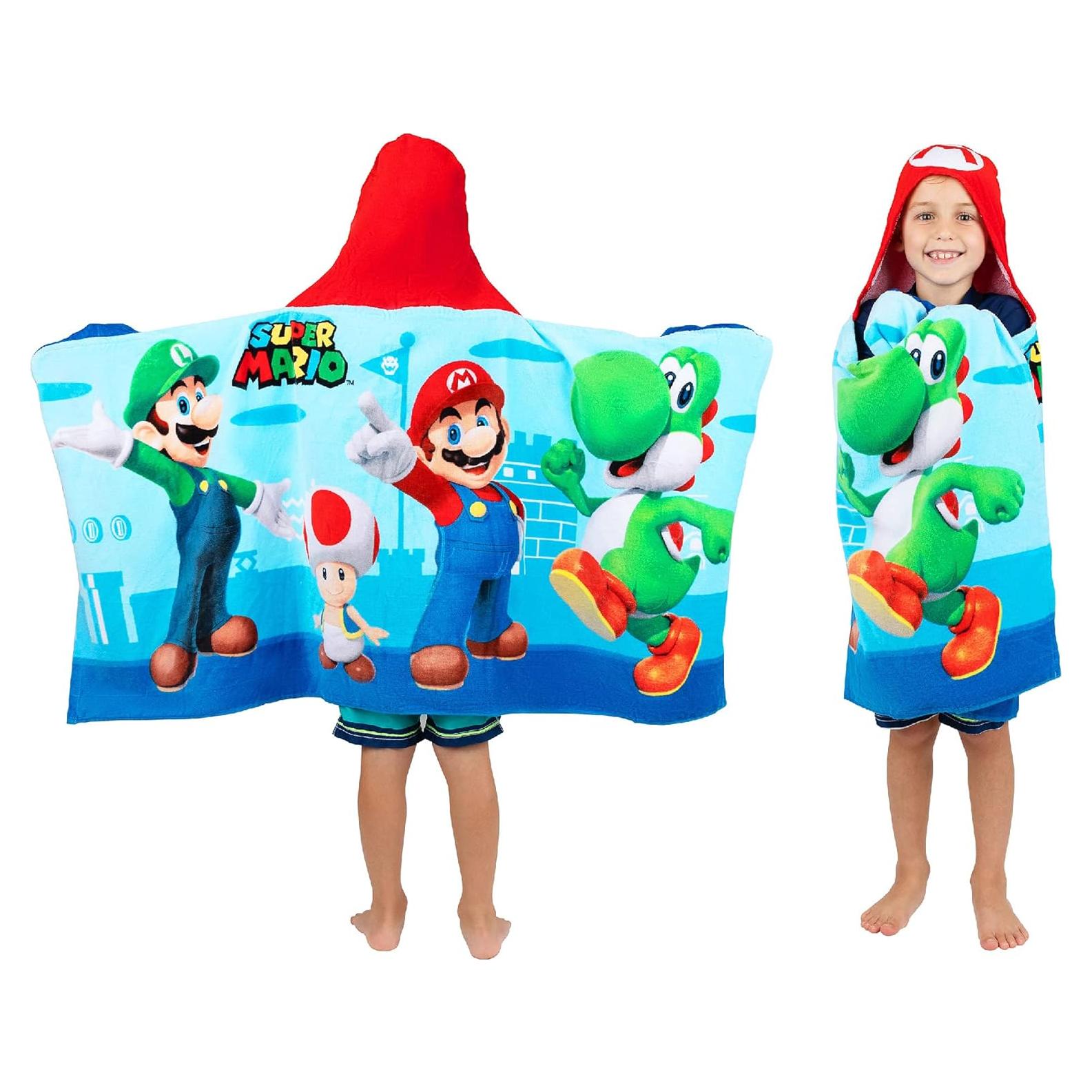 Toalla con Capucha Super Mario Franco Kids 61x127 cm