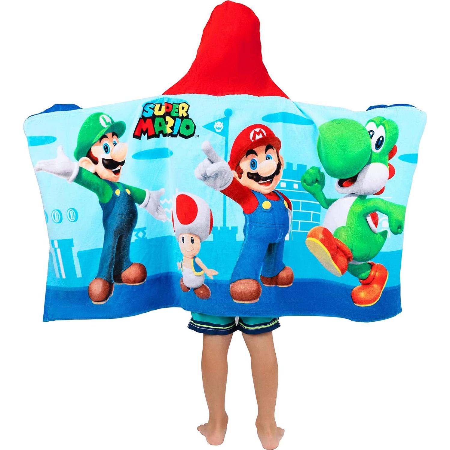 Toalla con Capucha Super Mario Franco Kids 61x127 cm