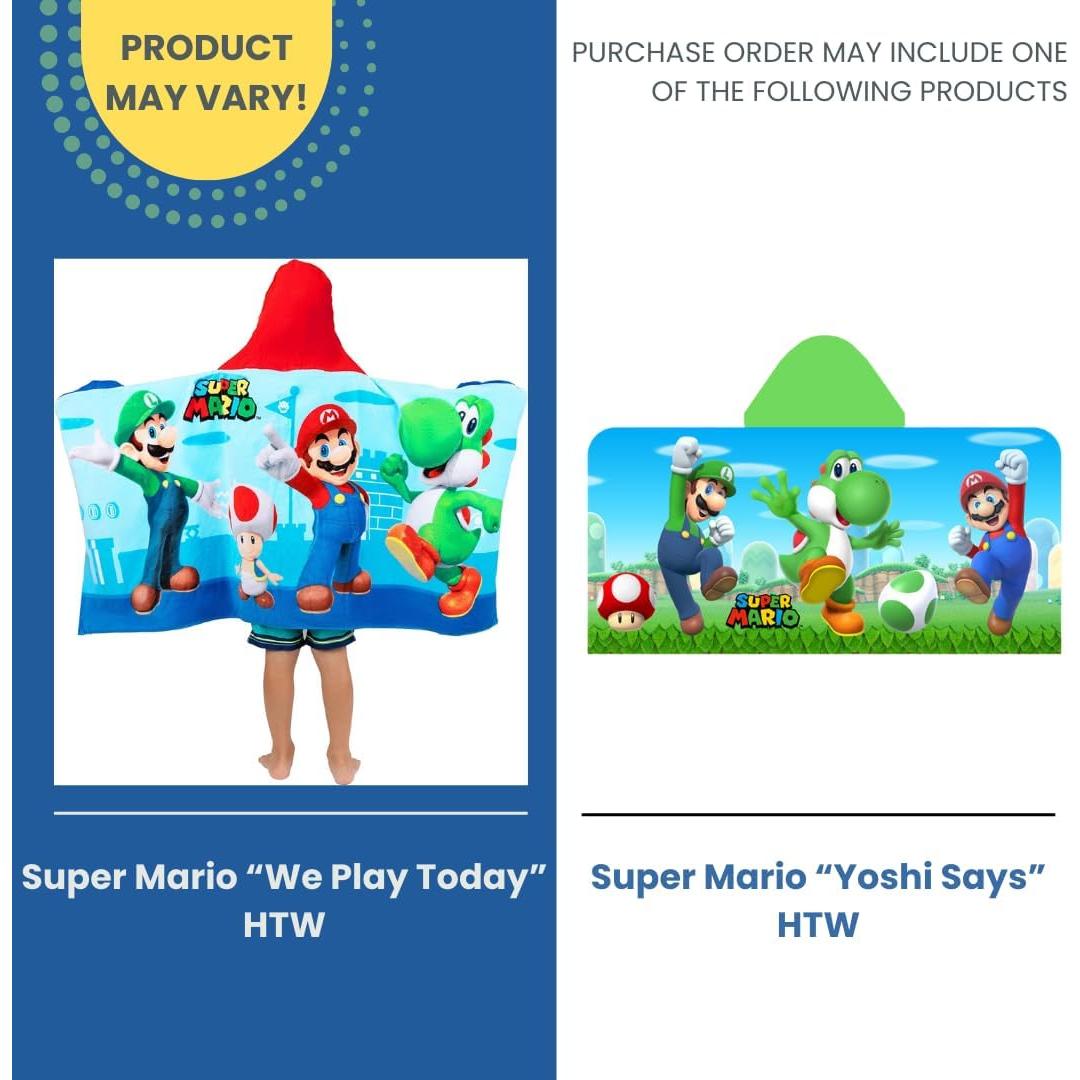 Toalla con Capucha Super Mario Franco Kids 61x127 cm