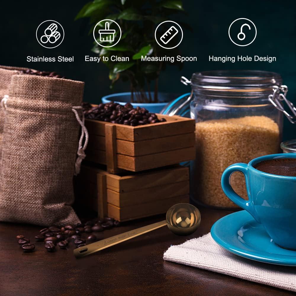 Juego de Cucharas Medidoras Doradas Lubsmuns 15ml y 30ml