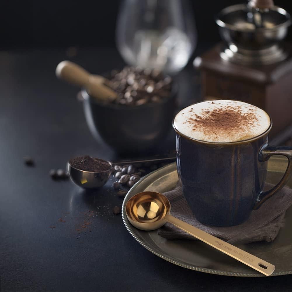 Juego de Cucharas Medidoras Doradas Lubsmuns 15ml y 30ml