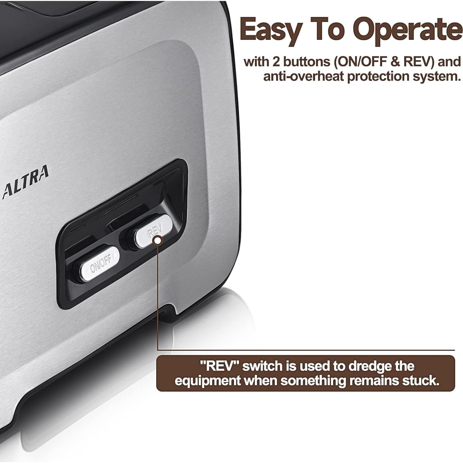 Picadora de Carne Eléctrica ALTRA LIFE MG090-S 2800W 3 Placas