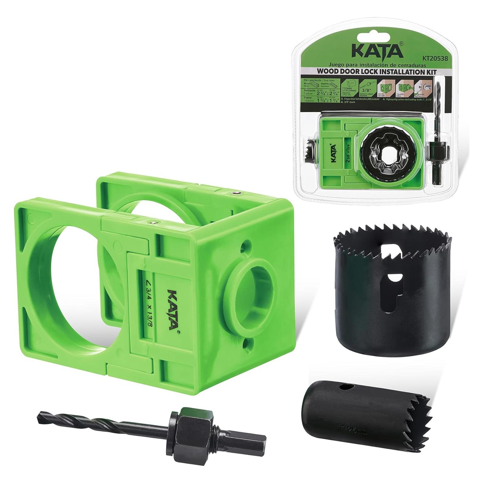 Kit de Instalación de Cerraduras KATA con Plantilla Guía Verde