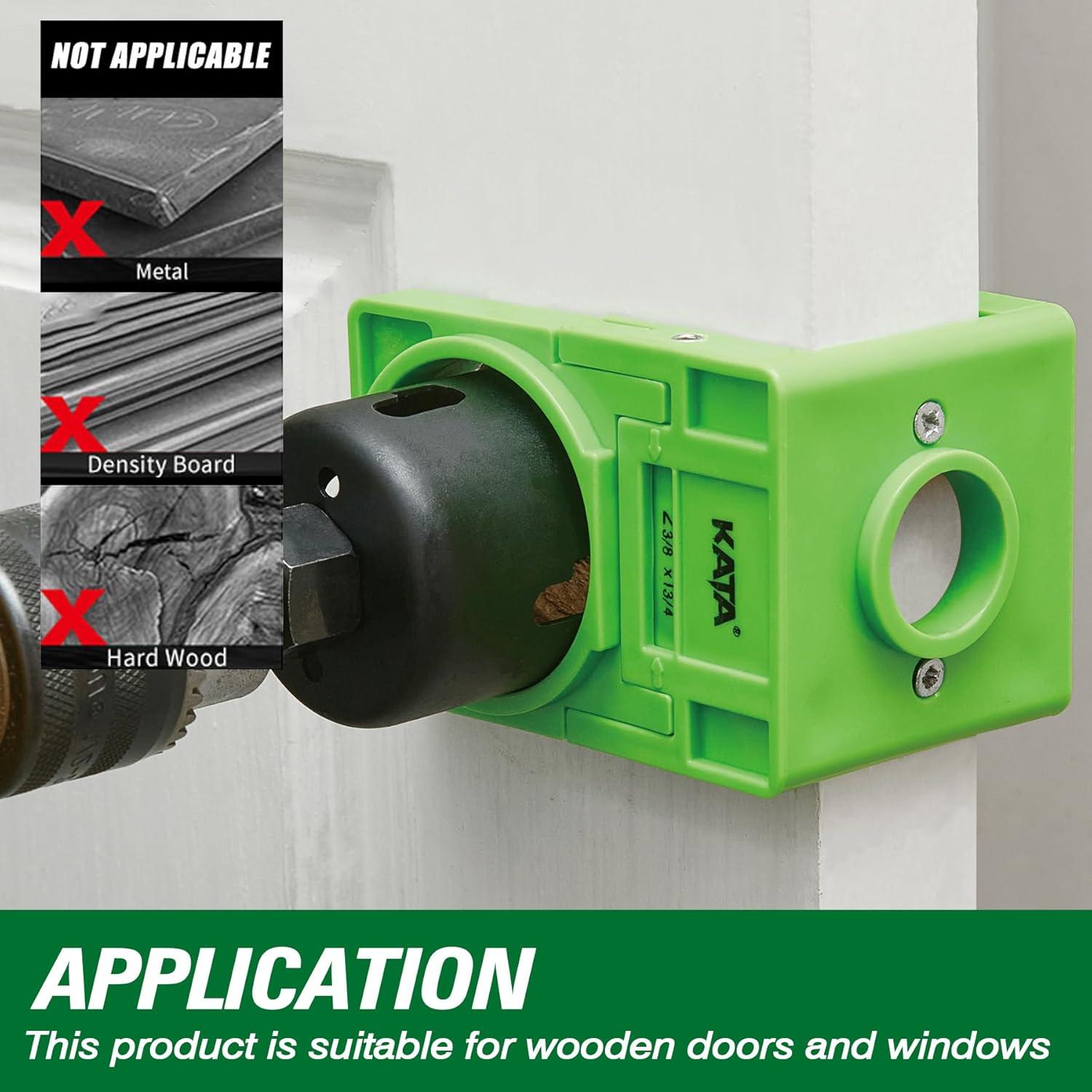 Kit de Instalación de Cerraduras KATA con Plantilla Guía Verde