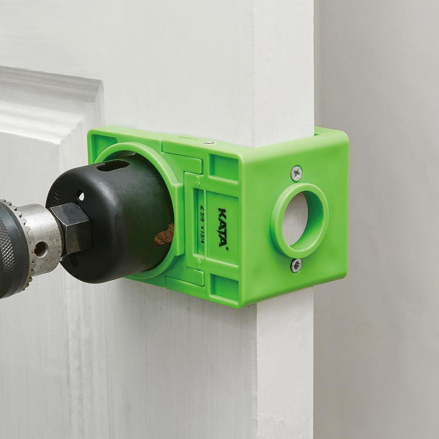 Kit de Instalación de Cerraduras KATA con Plantilla Guía Verde