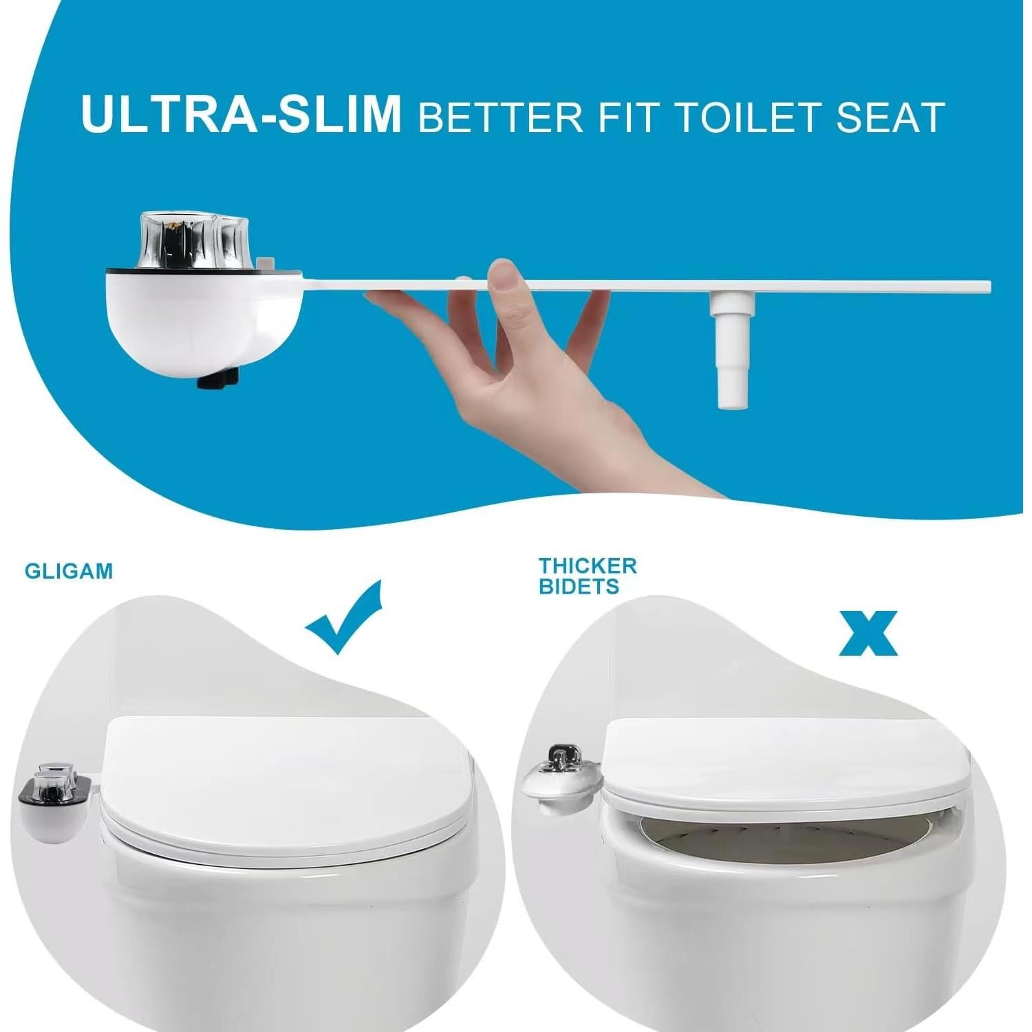 Accesorio de Bidet GLIGAM No Eléctrico Frío y Caliente