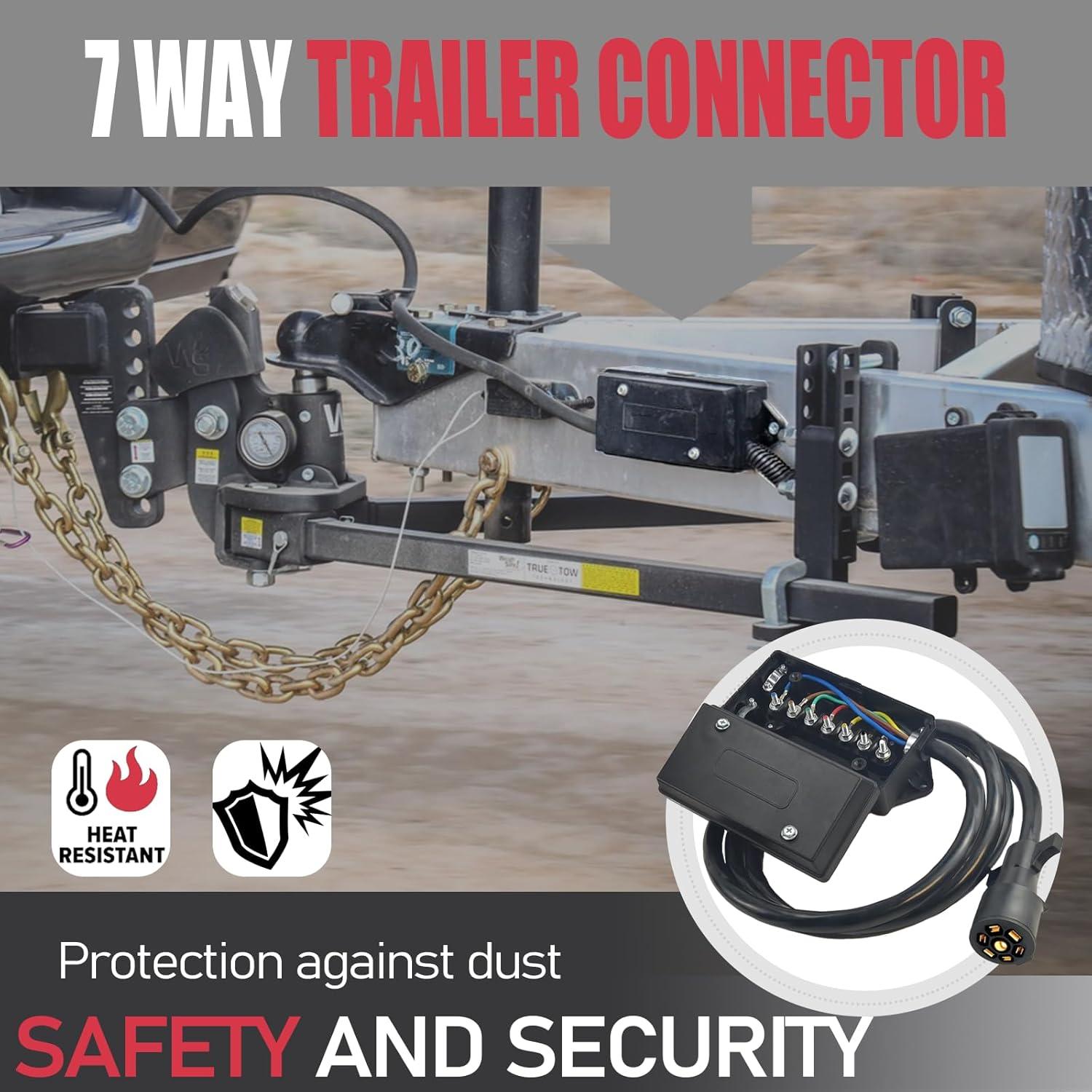 Kit de Arnés de Cableado para Remolque GLUWPA 7 Pines 8 Pies