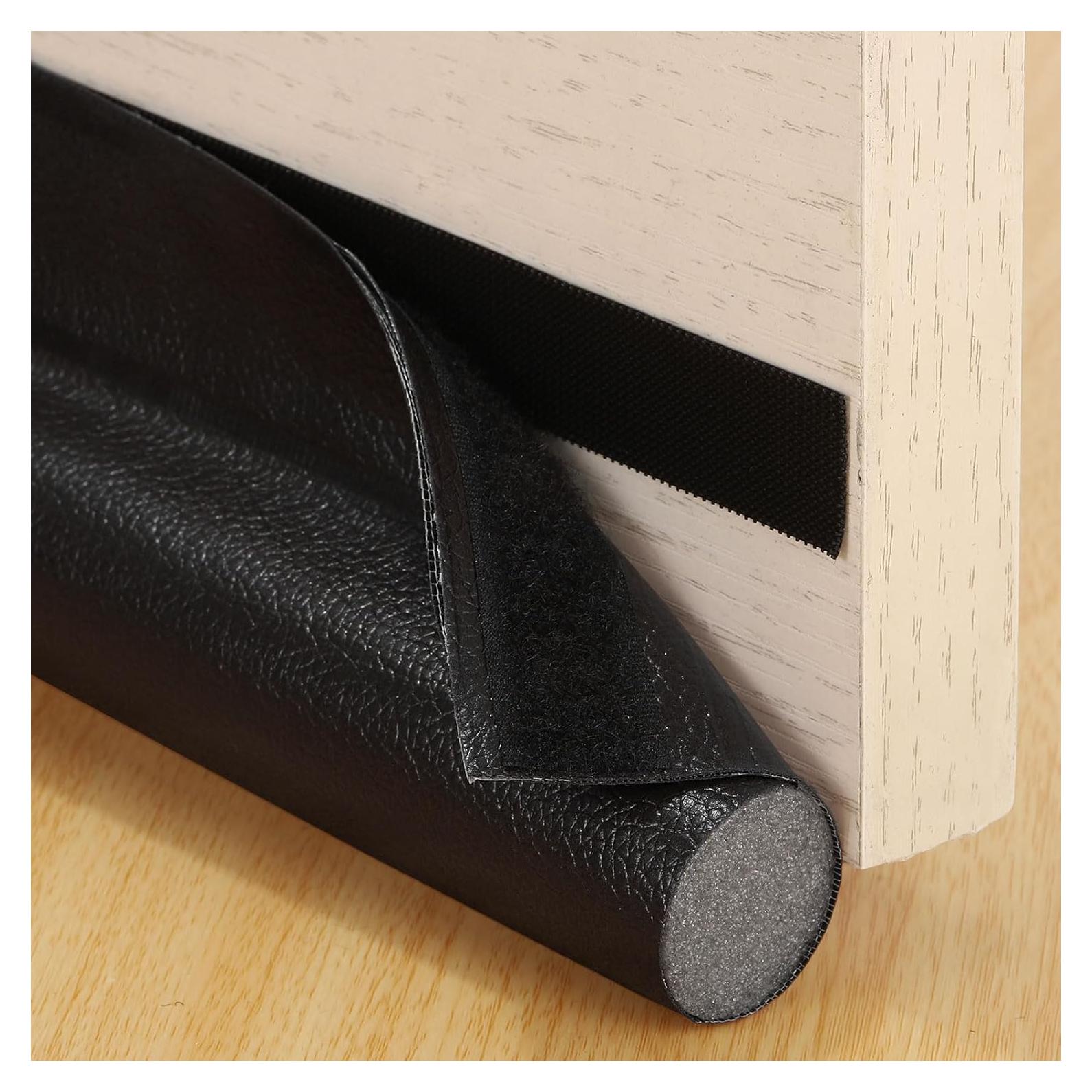 Tapón Aislante para Corrientes de Aire uxcell 96x8 cm Negro