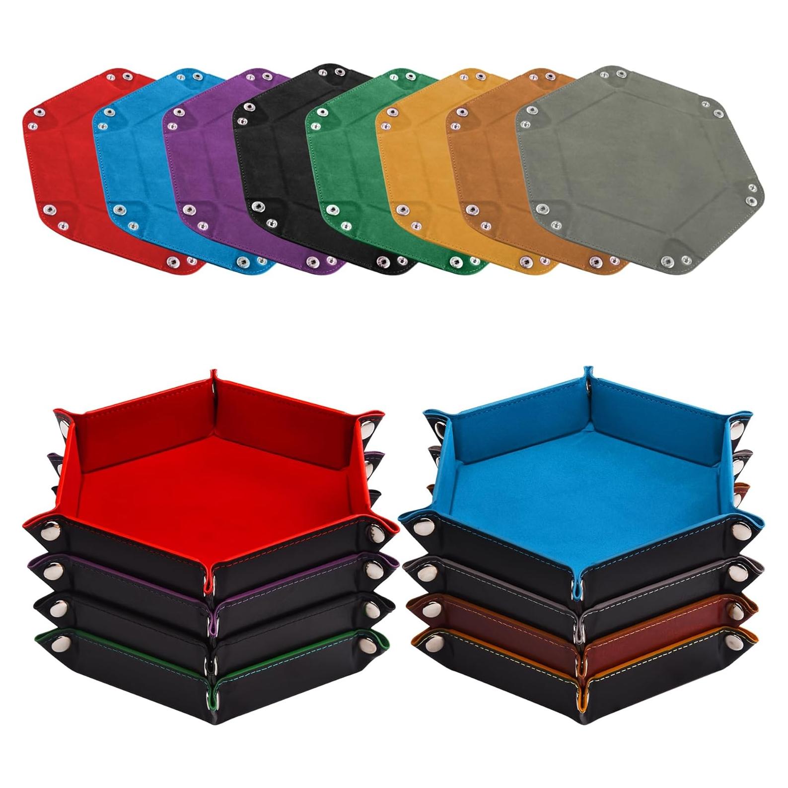 Bandeja de Dados Hexagonal SIQUK 8 Piezas Multicolor 22.1x18.8 cm