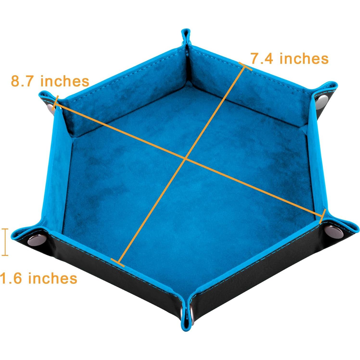 Bandeja de Dados Hexagonal SIQUK 8 Piezas Multicolor 22.1x18.8 cm