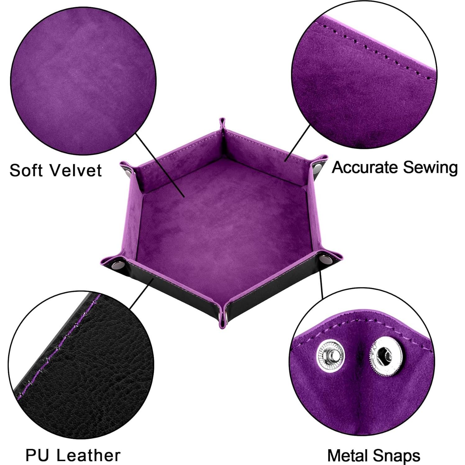 Bandeja de Dados Hexagonal SIQUK 8 Piezas Multicolor 22.1x18.8 cm