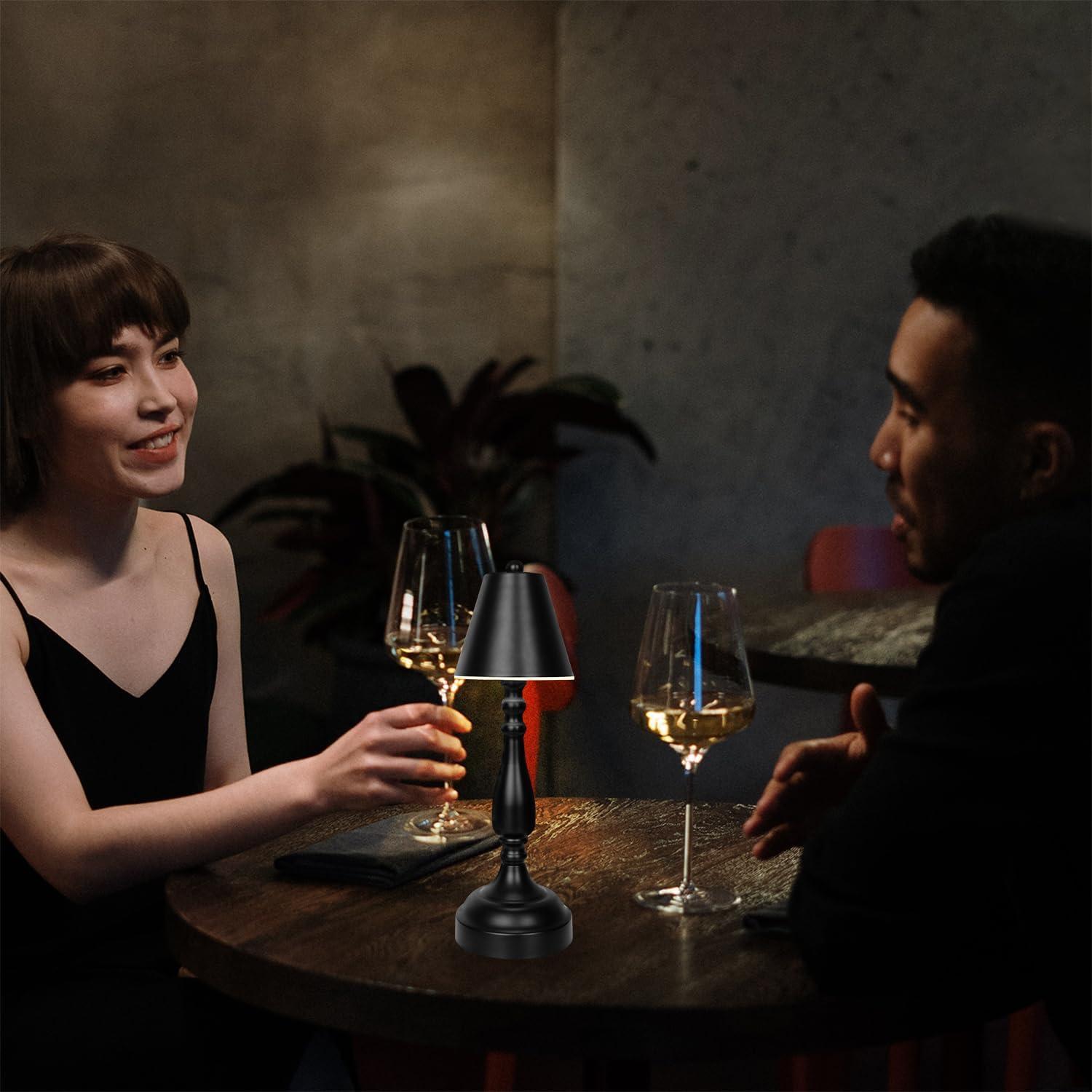 Lámpara de Mesa Recargable UMEXUS LED Táctil Regulable Negra