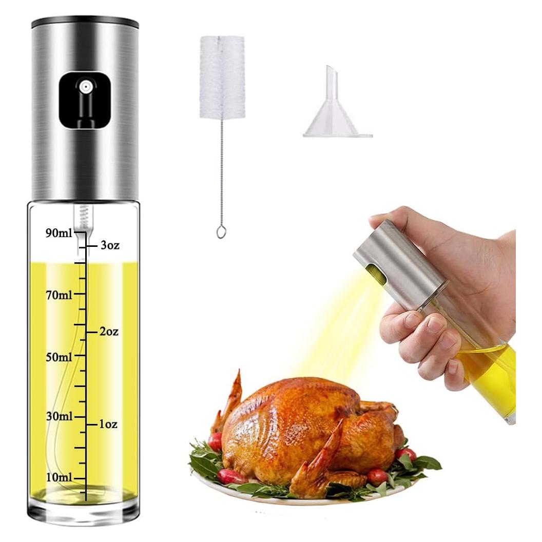 Atomizador de Aceite Wayeept 100ml Acero Inoxidable y Vidrio